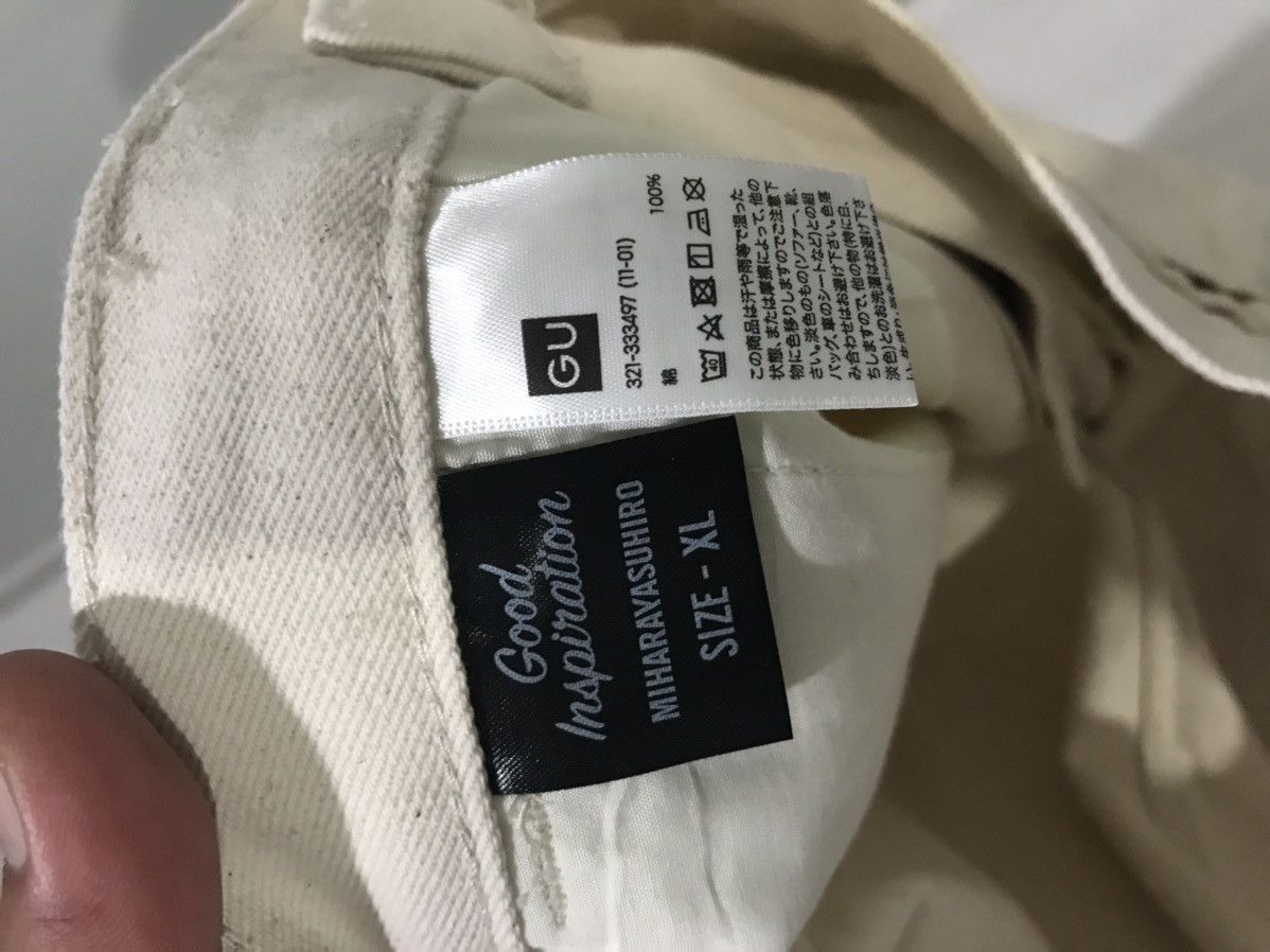 Designer × Japanese Brand × Maison MIHARA YASUHIRO MIHARAYASUHIRO X GU White Denim Size US 34 / EU 50 - 12 Thumbnail