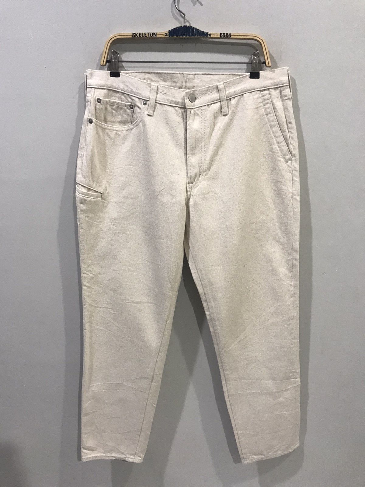 Designer × Japanese Brand × Maison MIHARA YASUHIRO MIHARAYASUHIRO X GU White Denim Size US 34 / EU 50 - 1 Thumbnail