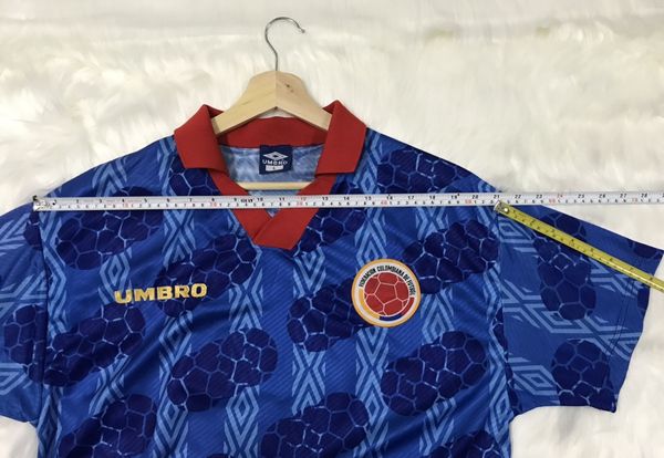 Vintage Rare 90s Colombia Soccer Jersey Hypebeast Vetements Style