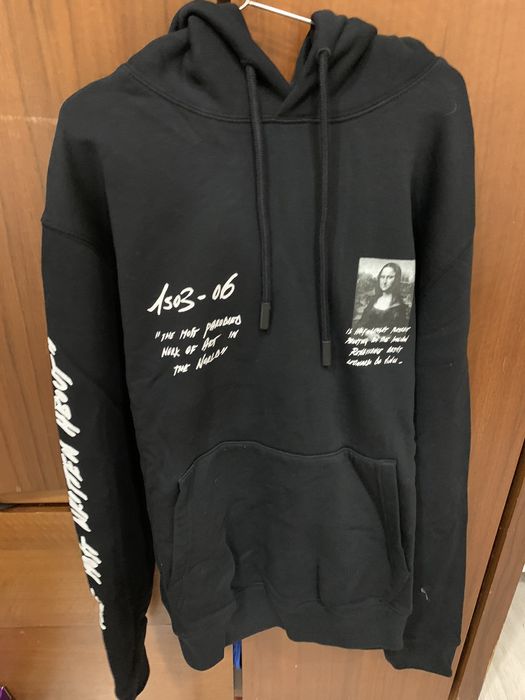 Off white monalisa graphic best sale print hoodie
