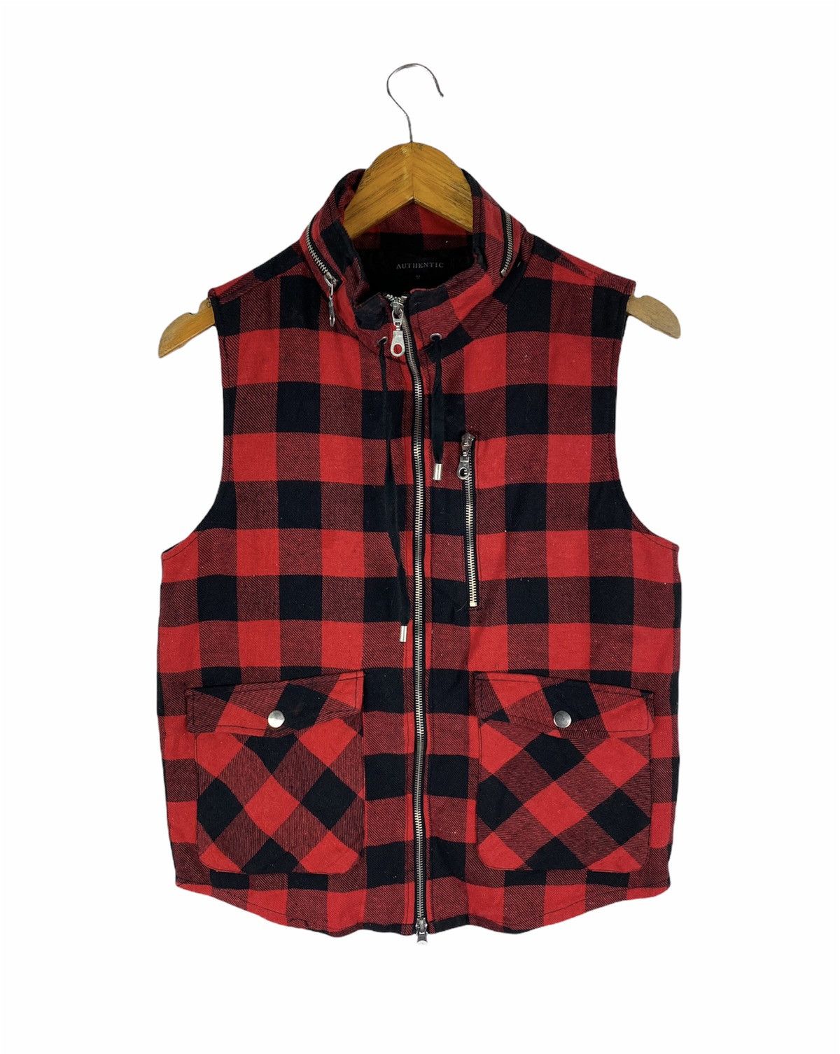 Japanese Brand 🔥SALE🔥AUTHENTIC RED TARTAN VEST MADE IN JAPAN Size US M / EU 48-50 / 2 - 1 Thumbnail
