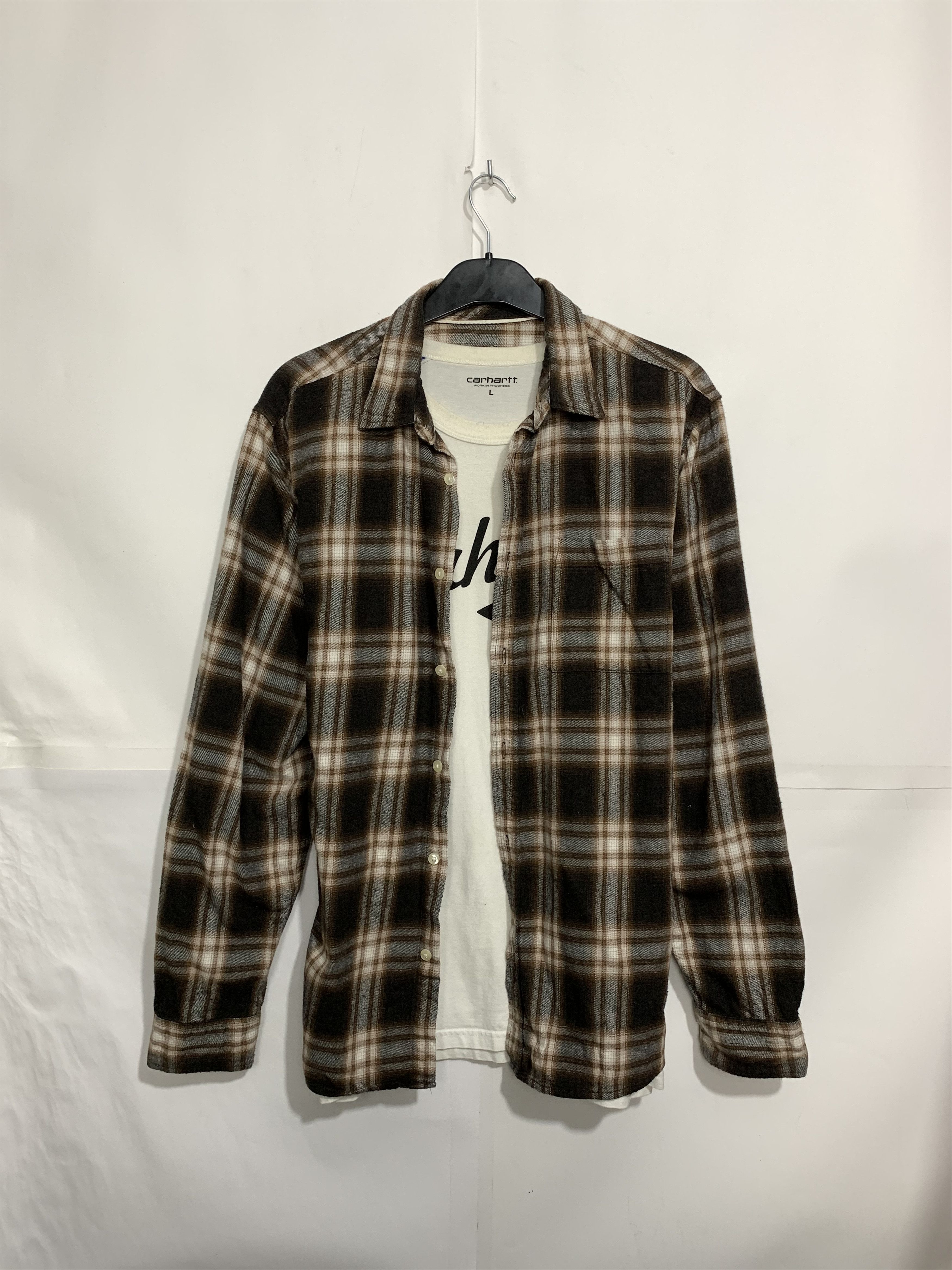 Flannel Vintage Flannel Plaid Shirt Travis style Size US L / EU 52-54 / 3 - 1 Thumbnail