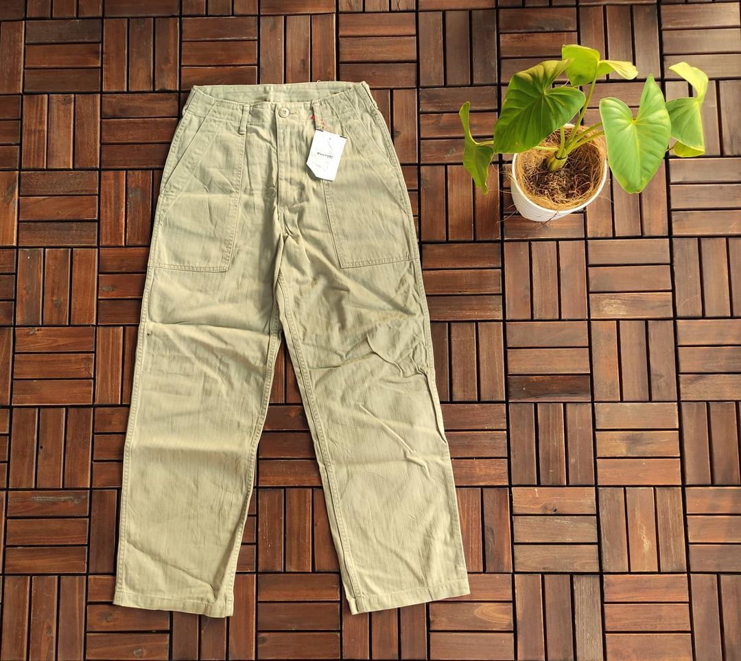 Vintage Vintage HOUSTON INC Herringbone Twill Hbt Trouser Pants Size US 29 - 1 Thumbnail