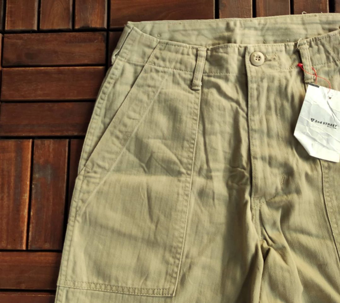 Vintage Vintage HOUSTON INC Herringbone Twill Hbt Trouser Pants Size US 29 - 9 Thumbnail