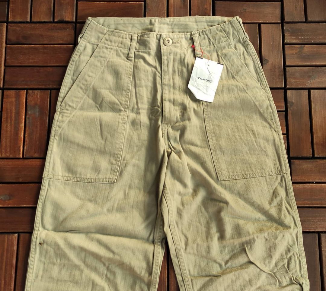 Vintage Vintage HOUSTON INC Herringbone Twill Hbt Trouser Pants Size US 29 - 3 Thumbnail