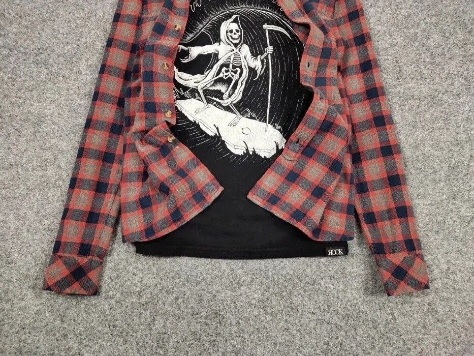 Flannel Vintage Flannel Shirt Plaid Checkered Travis Scott Style Size US XL / EU 56 / 4 - 5 Thumbnail
