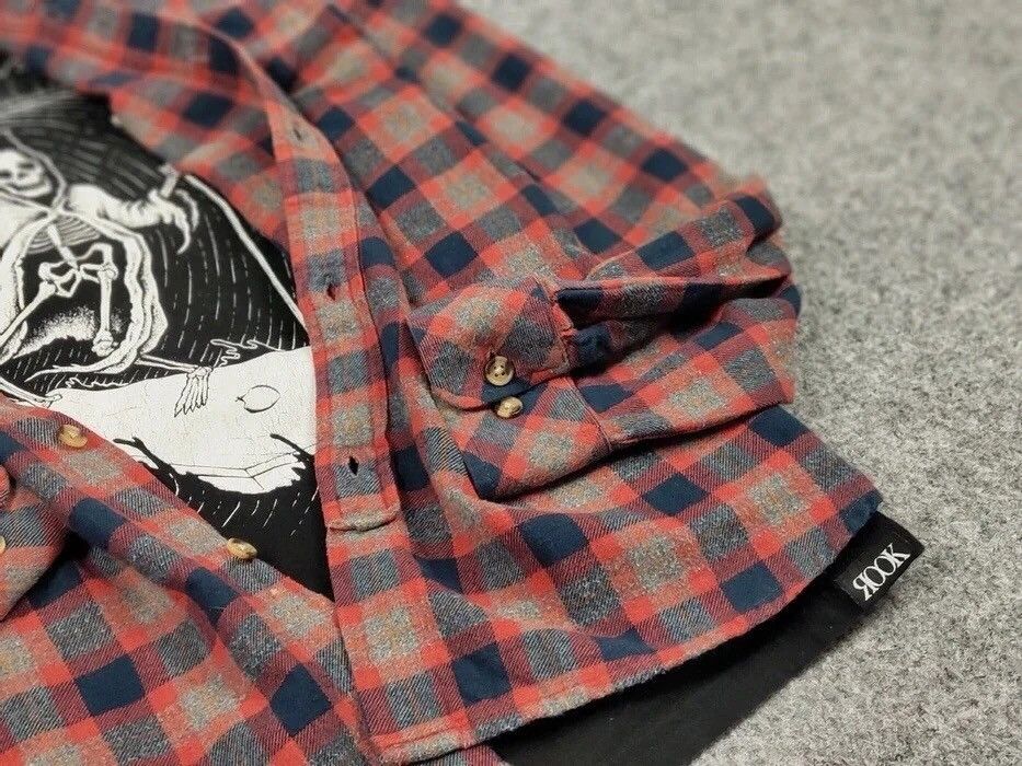 Flannel Vintage Flannel Shirt Plaid Checkered Travis Scott Style Size US XL / EU 56 / 4 - 10 Thumbnail