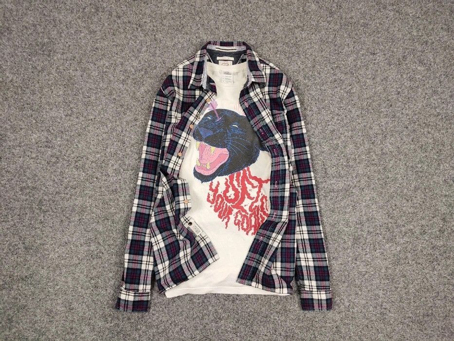 Flannel Vintage Flannel Shirt Travis Scott Style Size US S / EU 44-46 / 1 - 1 Thumbnail