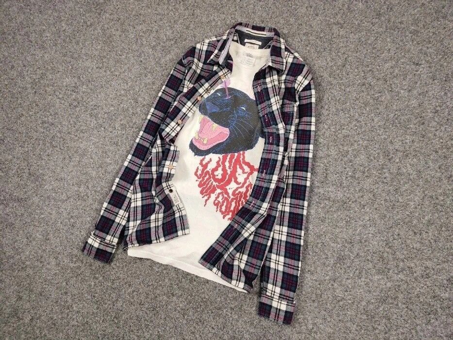 Flannel Vintage Flannel Shirt Travis Scott Style Size US S / EU 44-46 / 1 - 3 Thumbnail