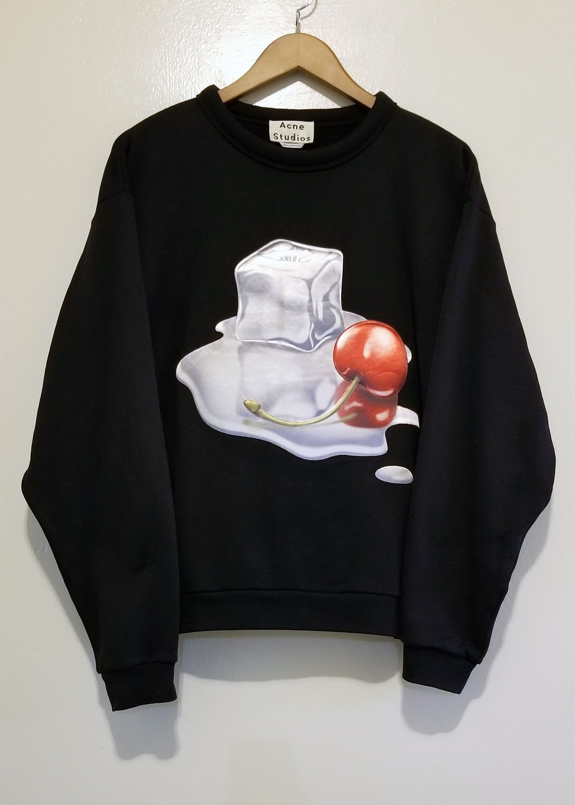 ACNE STUDIOS FLAMES CAW17 クルーネックスェットブラウン ACNE STUDIOS FLAMES CAW17 クルーネックスェットブラウン