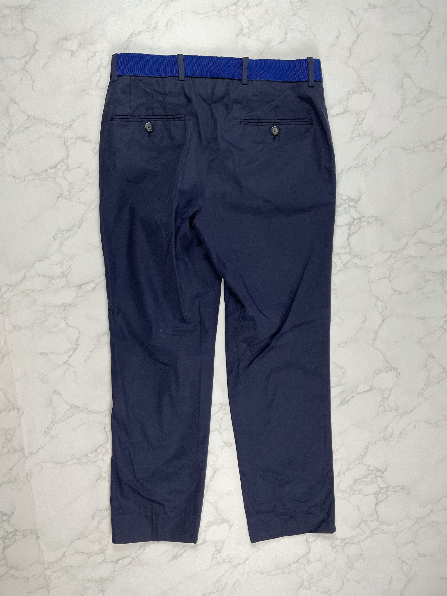 Alexander McQueen 🔥[SALE]🔥 Alexander McQueen Dark Navy Cropped Pants Size US 30 / EU 46 - 11 Thumbnail