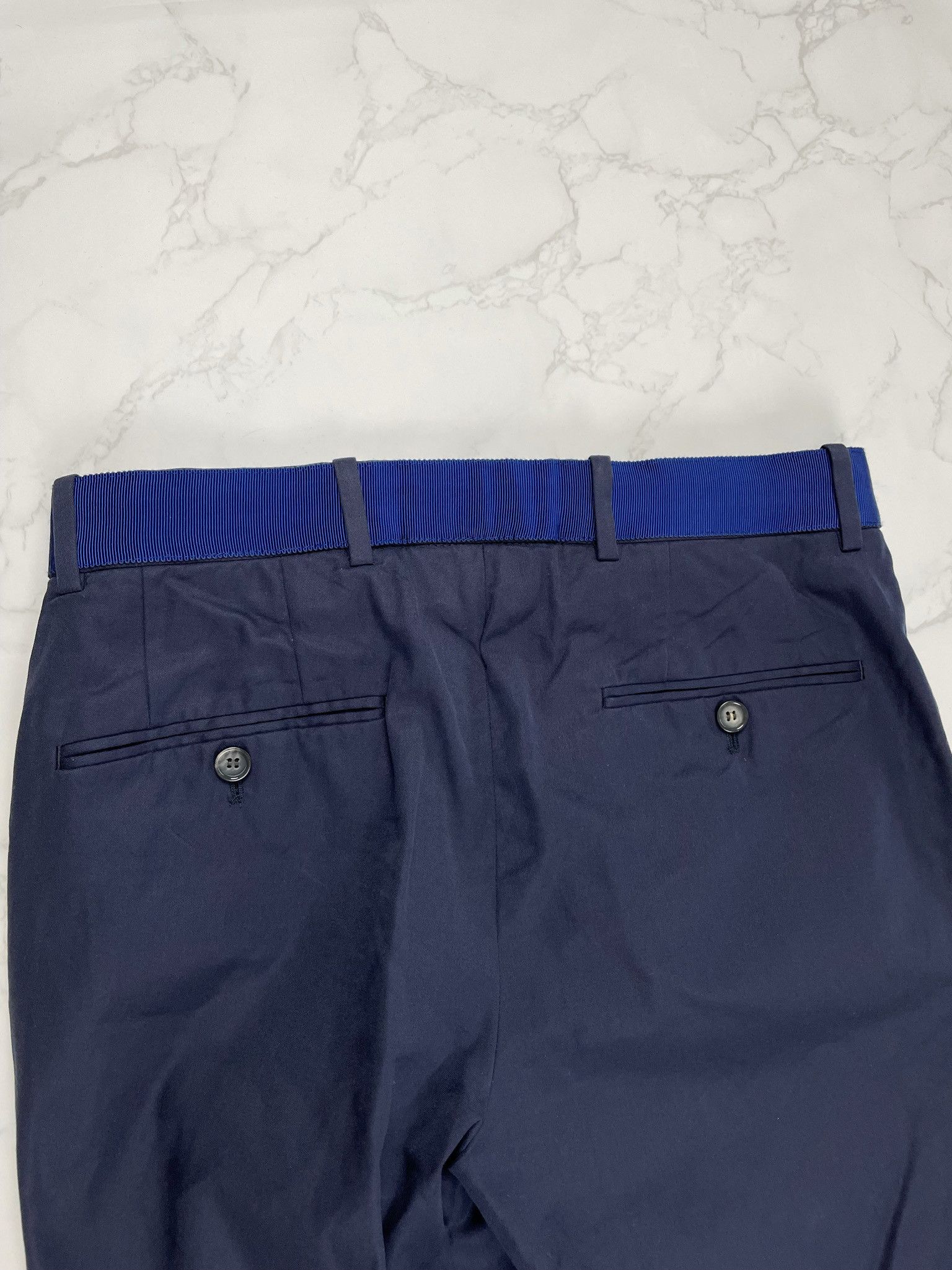 Alexander McQueen 🔥[SALE]🔥 Alexander McQueen Dark Navy Cropped Pants Size US 30 / EU 46 - 12 Thumbnail