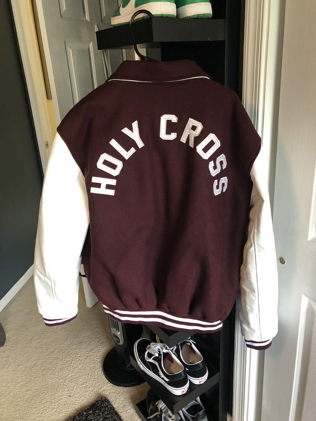 basketcase gallery Basketcase Gallery Holy Cross Varsity Jacket XL  