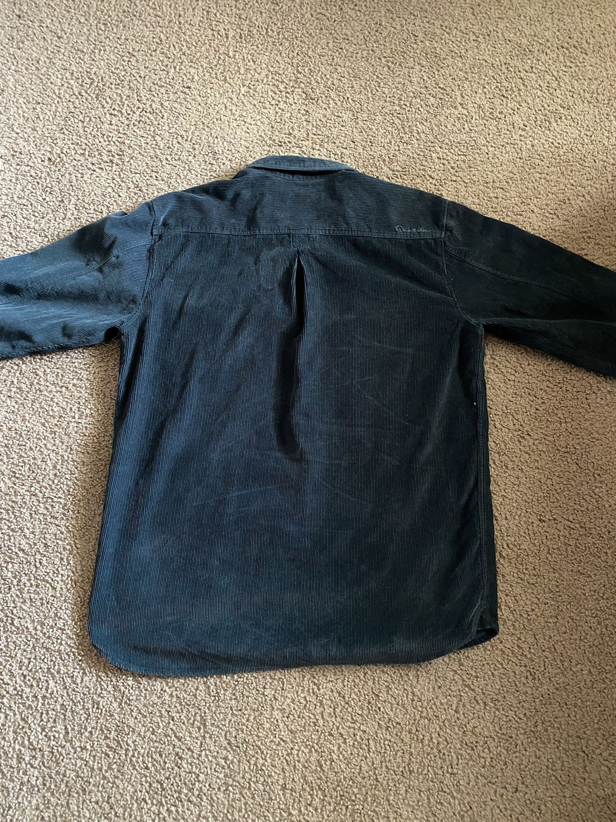 Quicksilver Vintage Blue Cordorouy shirt Size US L / EU 52-54 / 3 - 4 Thumbnail