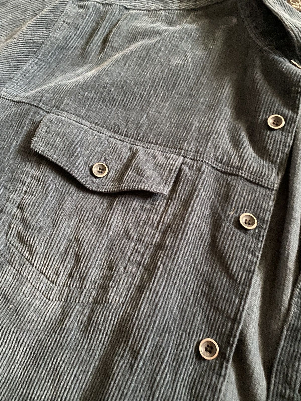 Quicksilver Vintage Blue Cordorouy shirt Size US L / EU 52-54 / 3 - 3 Thumbnail