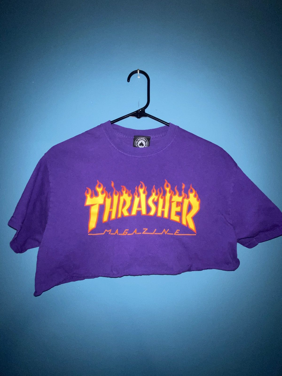 Vintage Thrasher Purple Crop Top Medium Size US M / EU 48-50 / 2 - 1 Preview