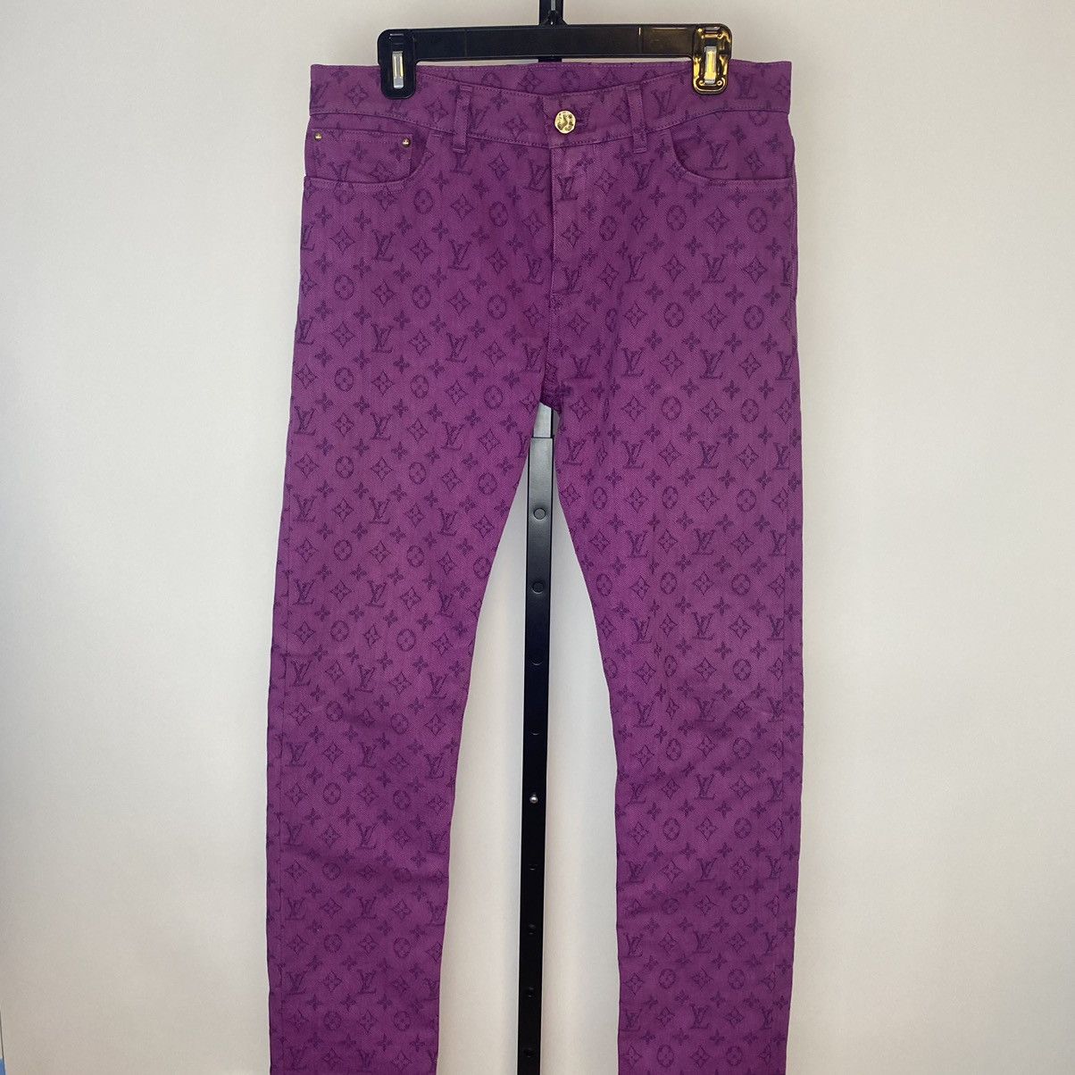 Louis Vuitton Purple Monogram Slim Jeans – Savonches