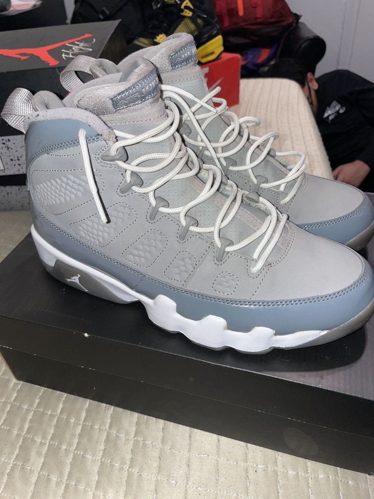 Jordan Brand Air Jordan 9 Retro 2012 Cool Grey 2012 Size US 8 / EU 41 - 1 Thumbnail