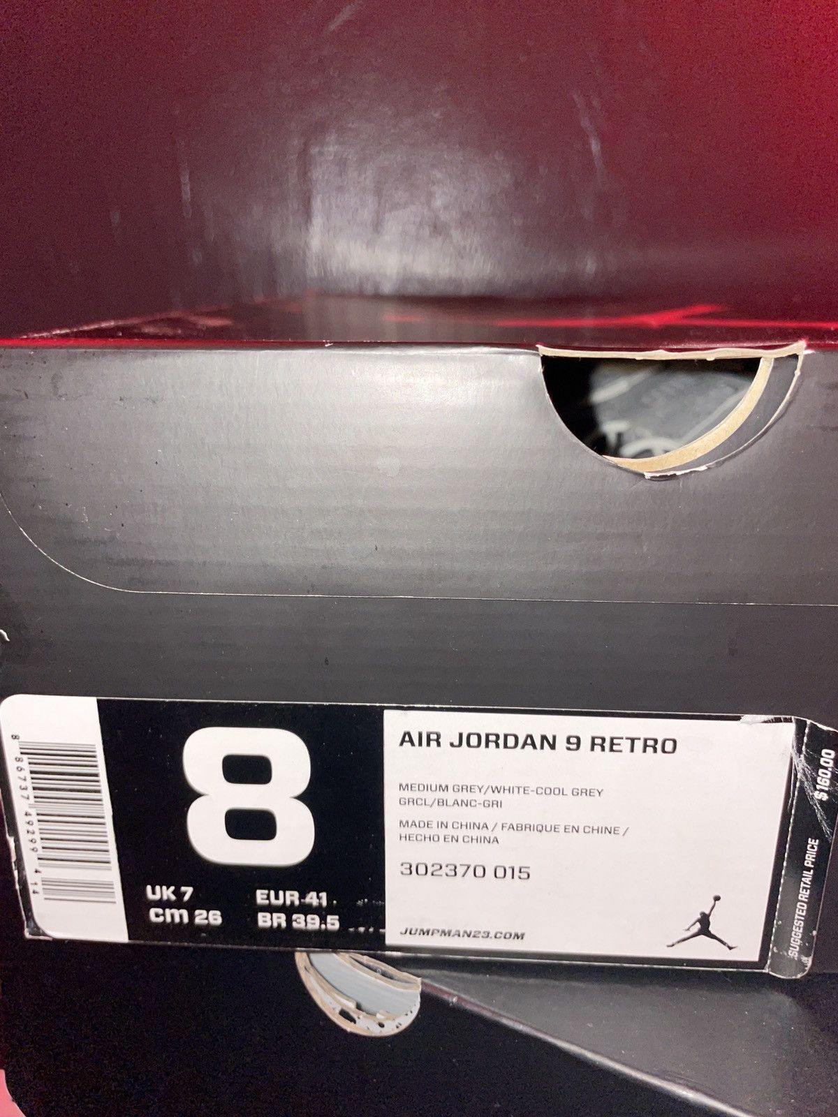 Jordan Brand Air Jordan 9 Retro 2012 Cool Grey 2012 Size US 8 / EU 41 - 5 Thumbnail
