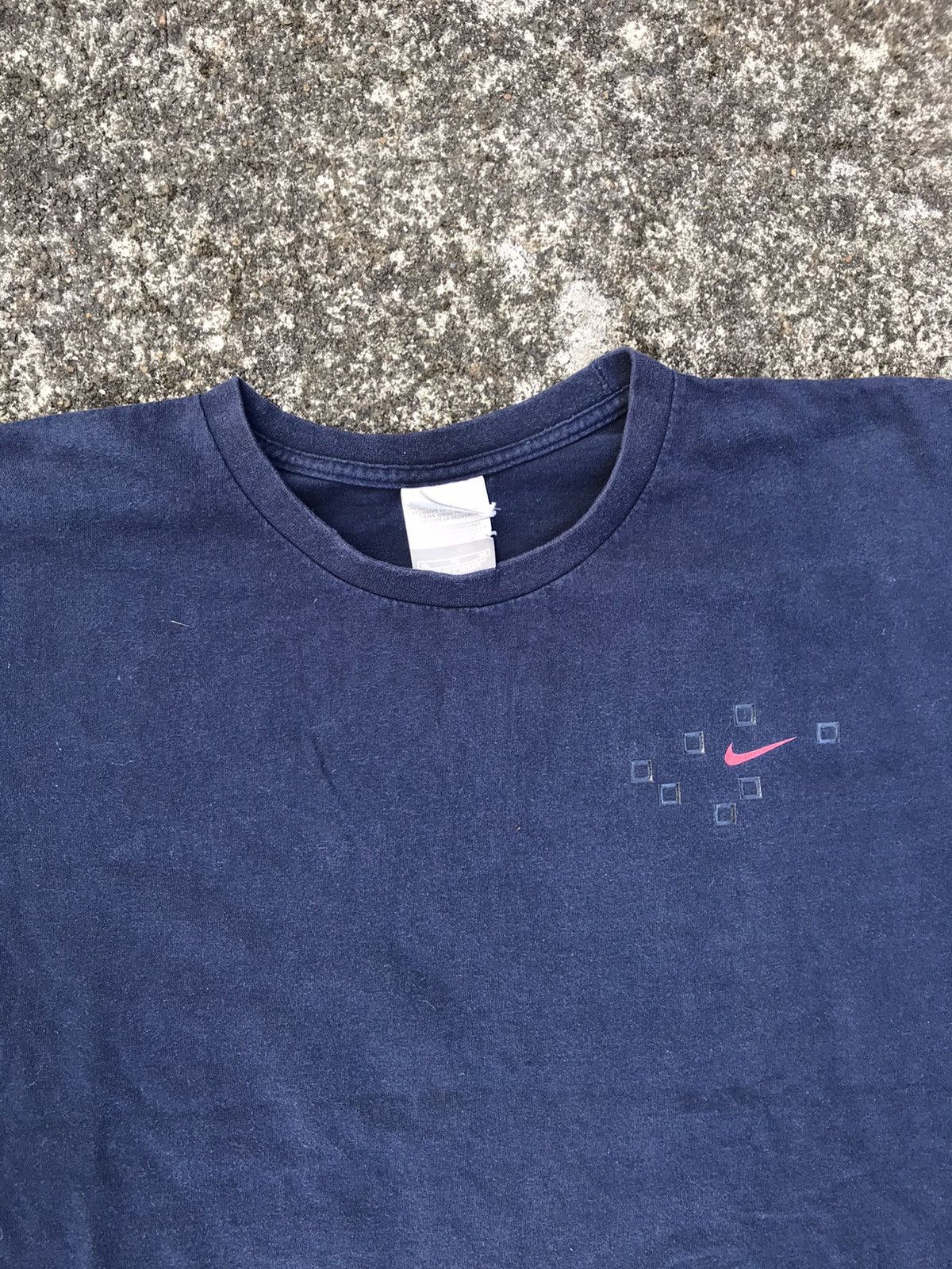 Nike 2000’s Nike Block Swoosh Logo Tee Grailed