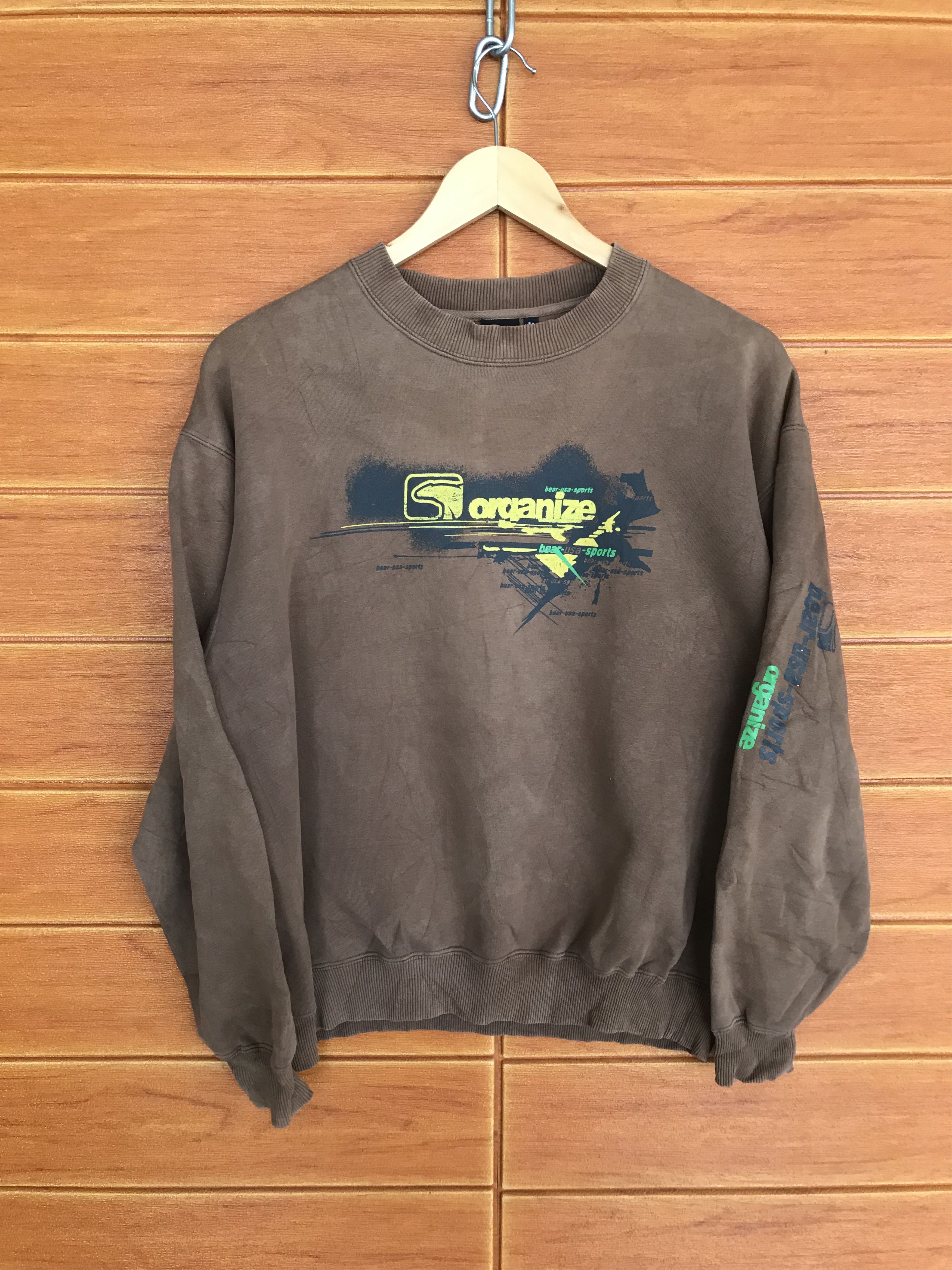 Vintage 90s Bear Usa Sport Sweatshirt