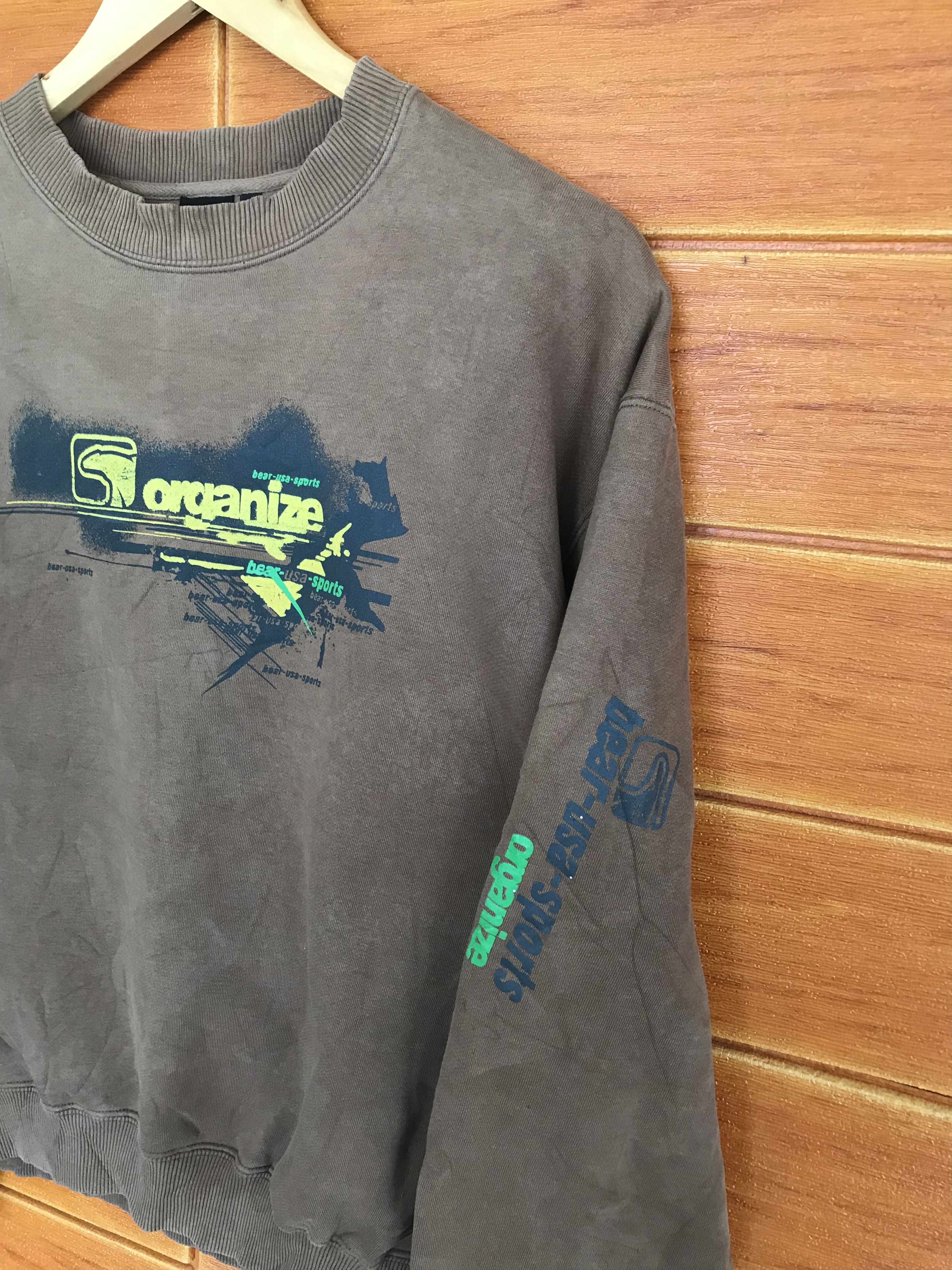 Vintage 90s Bear Usa Sport Sweatshirt