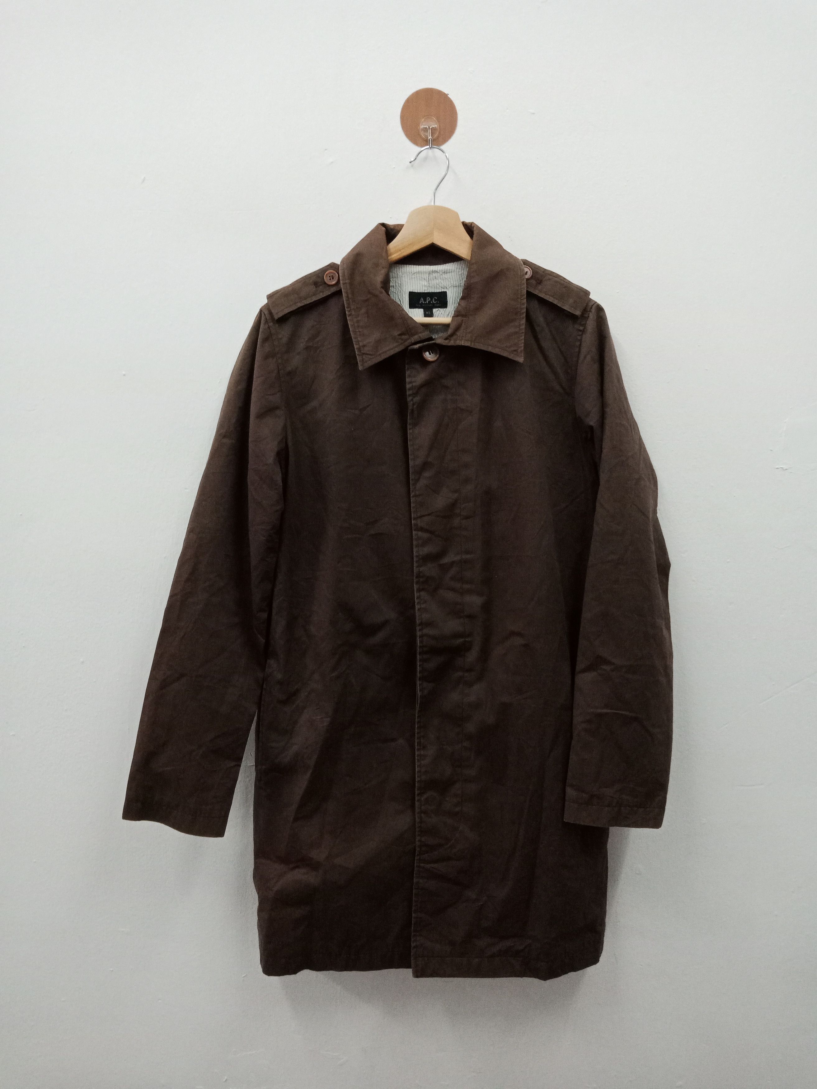 A.P.C. × Designer A.P.C. Dark Brown Long Jacket Size US M / EU 48-50 / 2 - 1 Thumbnail