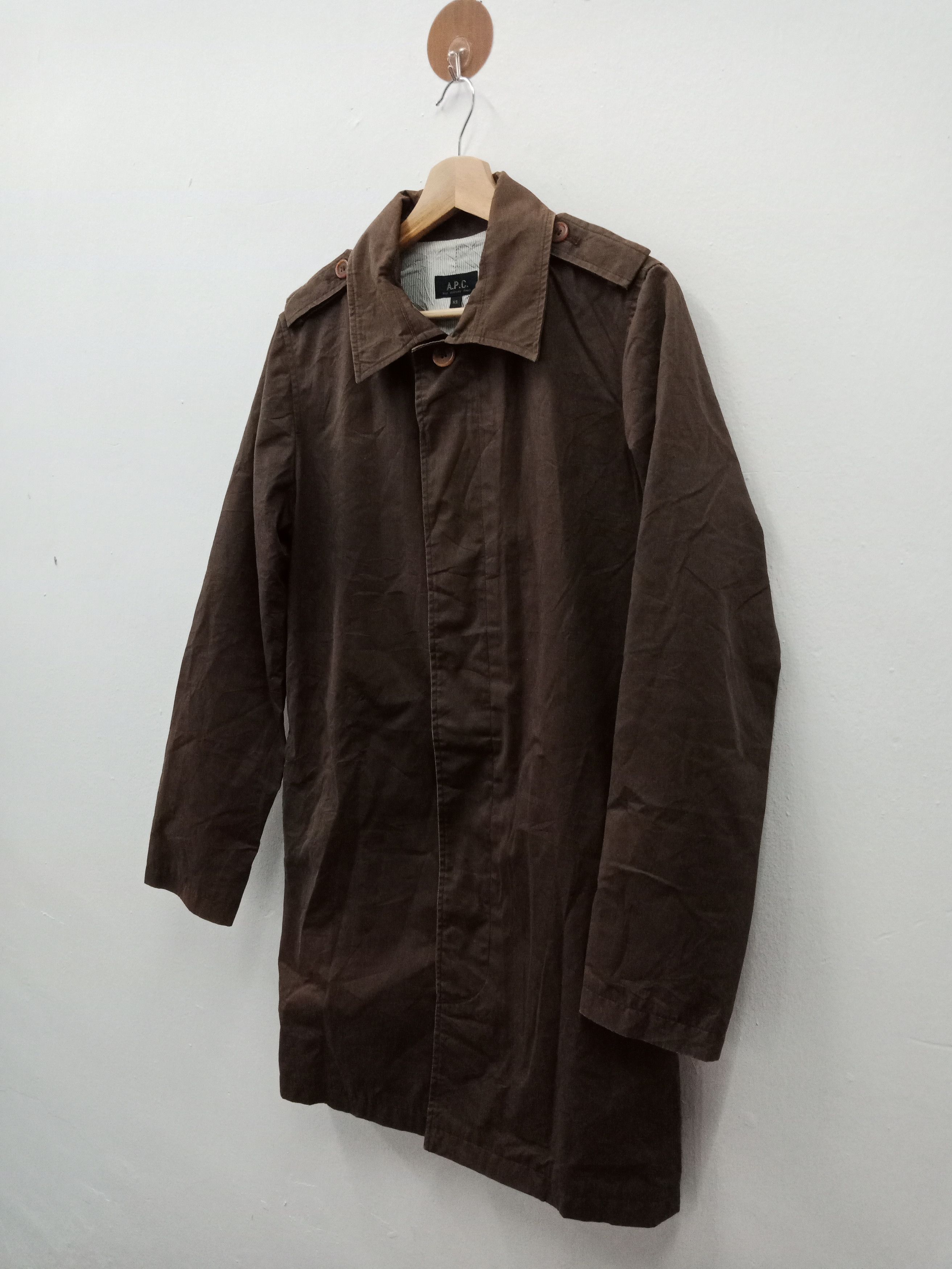 A.P.C. × Designer A.P.C. Dark Brown Long Jacket Size US M / EU 48-50 / 2 - 4 Thumbnail