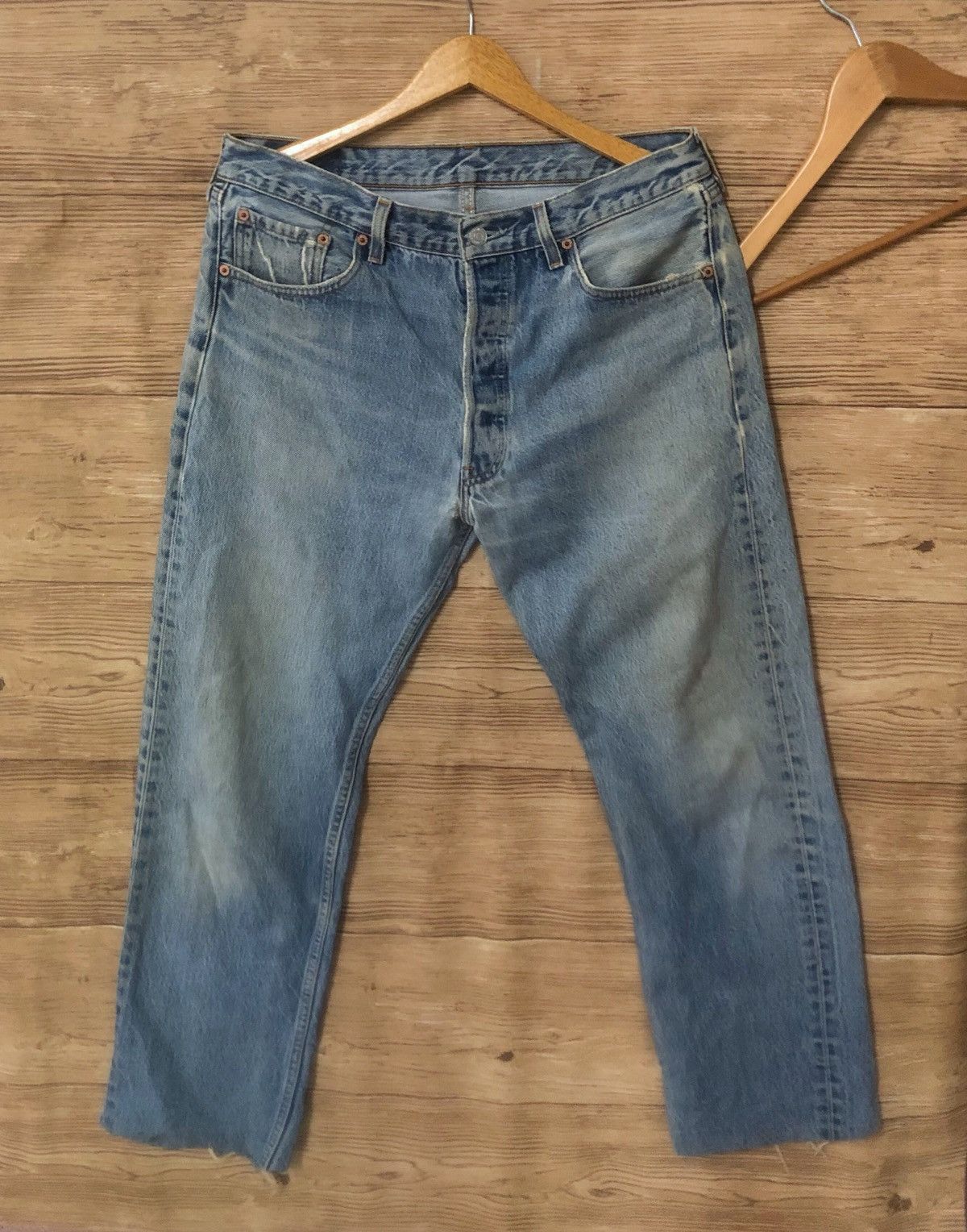 Vintage Levi's Jeans 501 W34 L38 Distressed USA Kurt Cobain