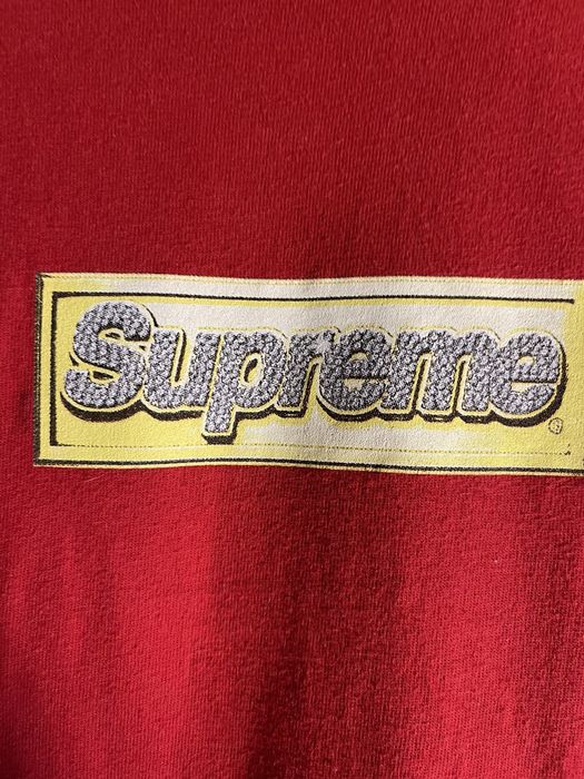 Supreme bling 2024 tee red