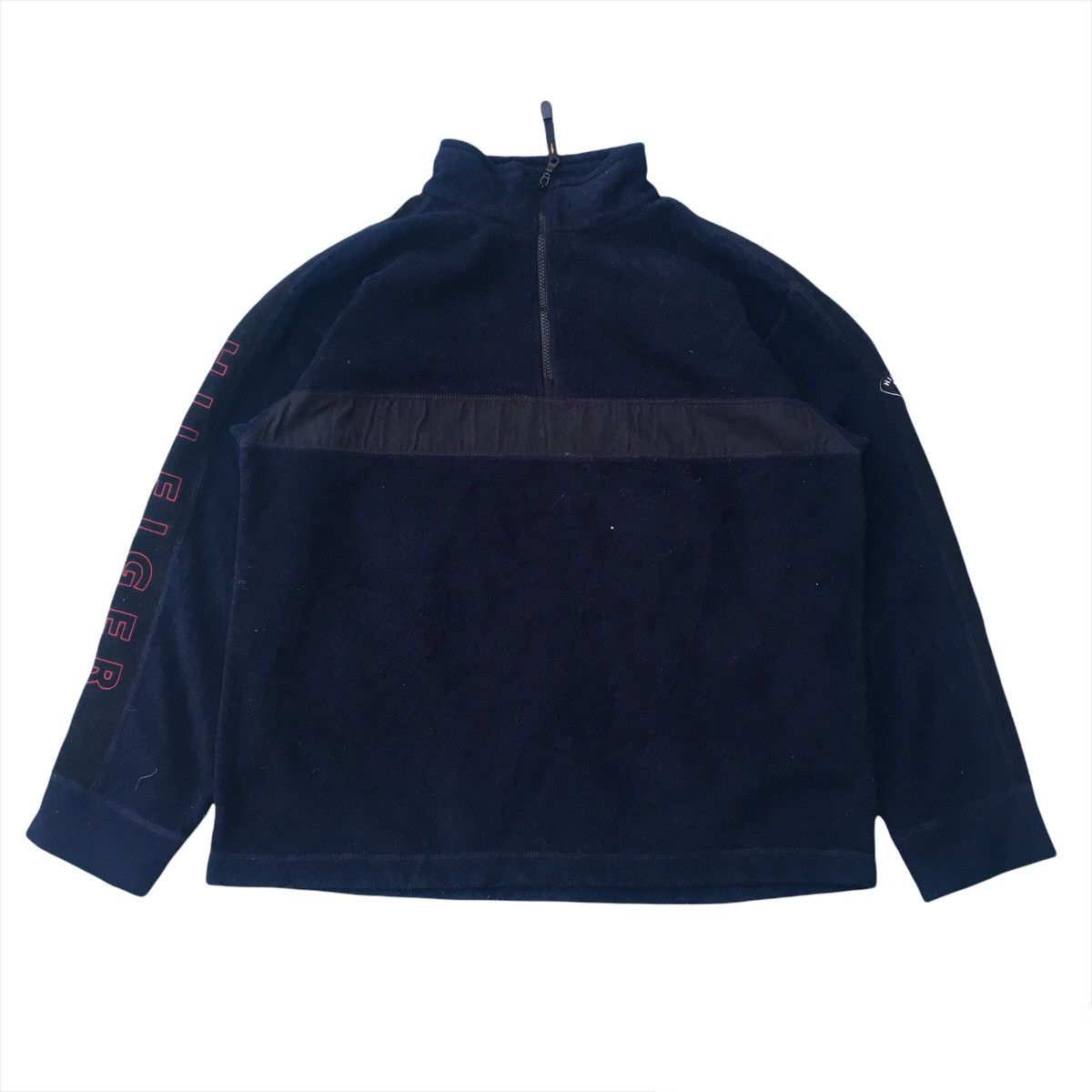 Tommy Hilfiger Vintage Tommy Hilfiger Big Logo Half Zipper Sweatshirt Size US L / EU 52-54 / 3 - 2 Thumbnail
