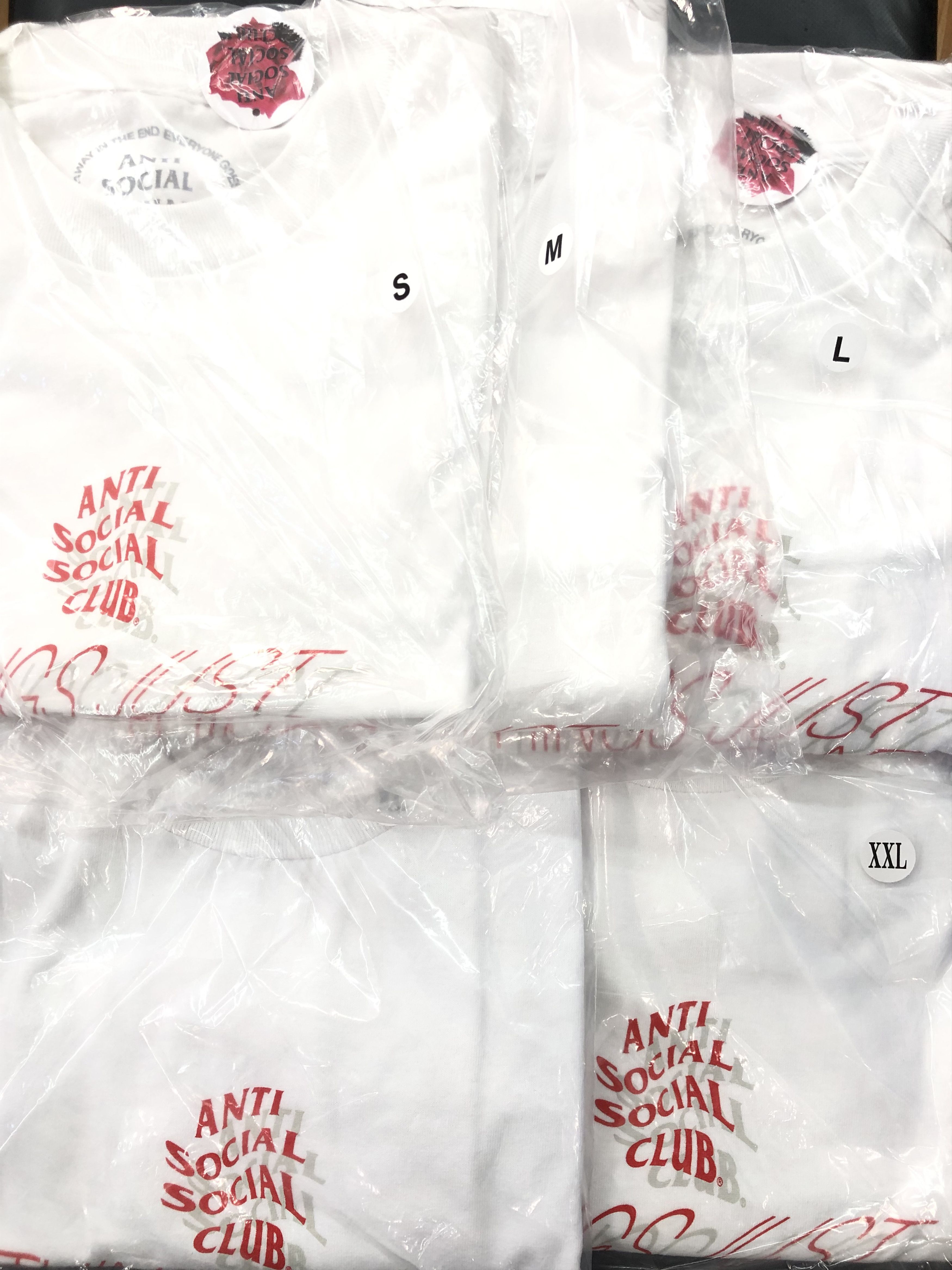 Anti Social Social Club DS Red ASSC Sometimes They Don't White Tee BAPE FTP FOG KITH Size US XL / EU 56 / 4 - 7 Thumbnail