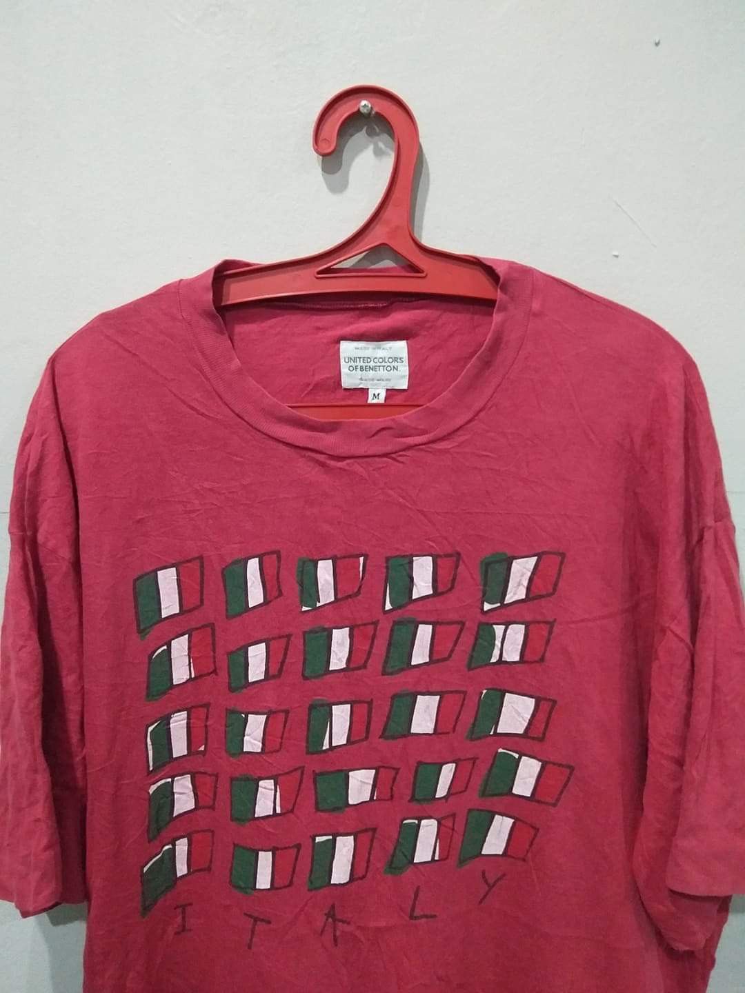 United Colors Of Benetton Vtg 90s United Colors Of Benetton Italy Tee Size US L / EU 52-54 / 3 - 2 Thumbnail