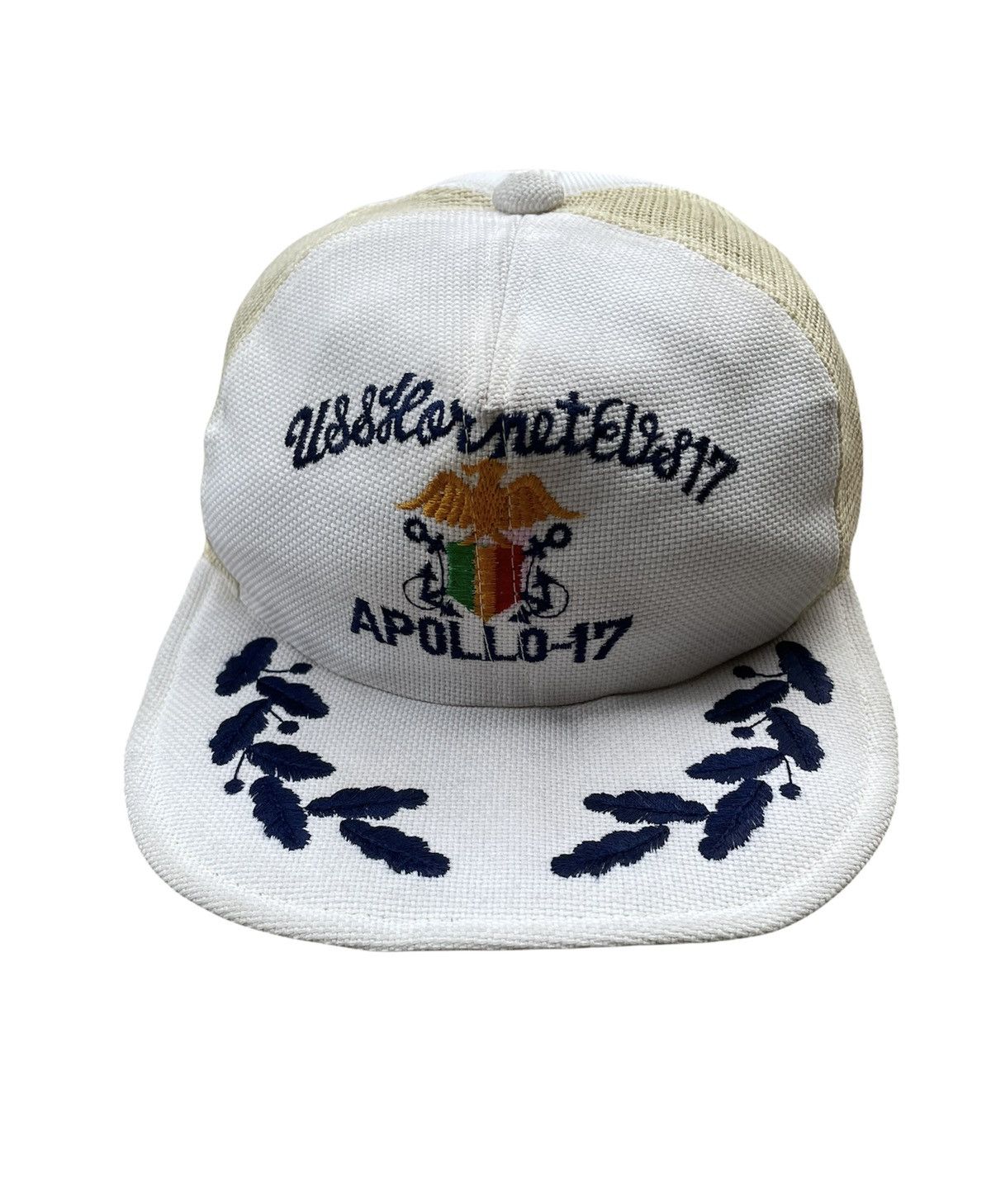 Vintage Vintage Uss Hornet EVS 17 Apollo 7 Trucker Cap Size ONE SIZE - 1 Thumbnail