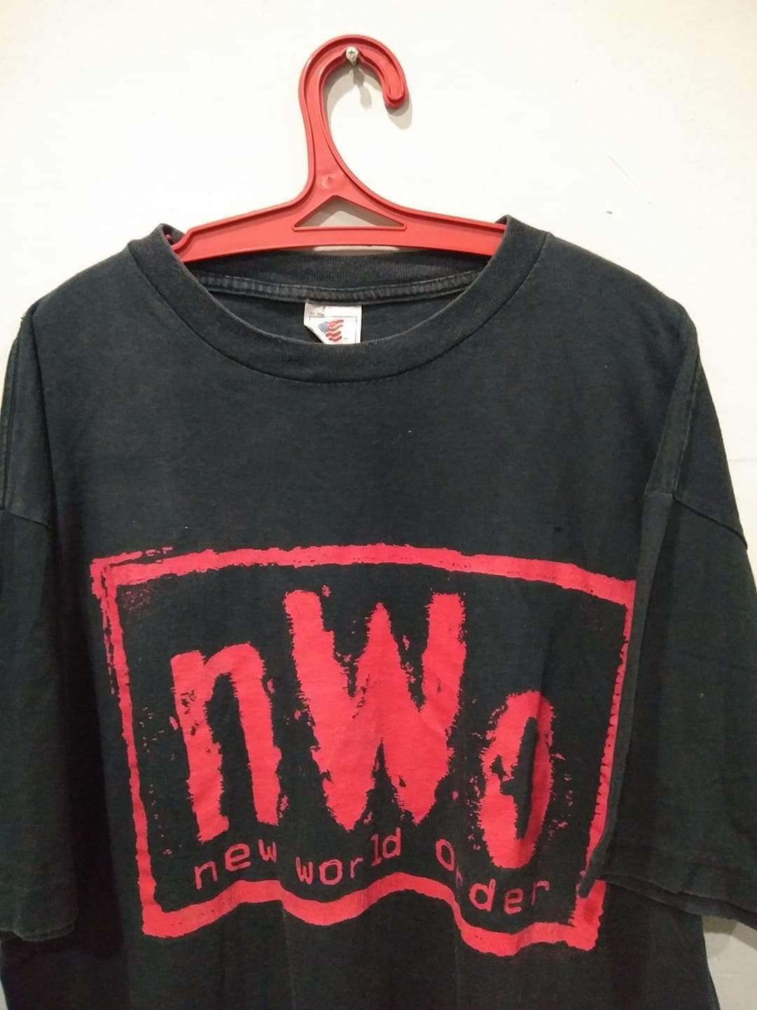 WCW/nWo 💥TRUE Vtg 90s NWO New World Order Hulk Hogan Nash Macho Man Size US XL / EU 56 / 4 - 1 Thumbnail