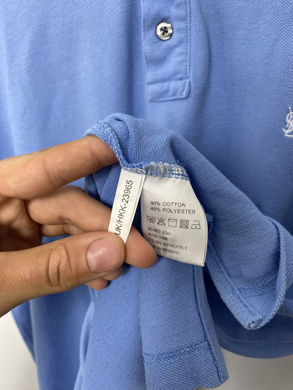 Yves Saint Laurent YSL Yves Saint Laurent Baby Blue Polo Shirt Size US XL / EU 56 / 4 - 5 Thumbnail