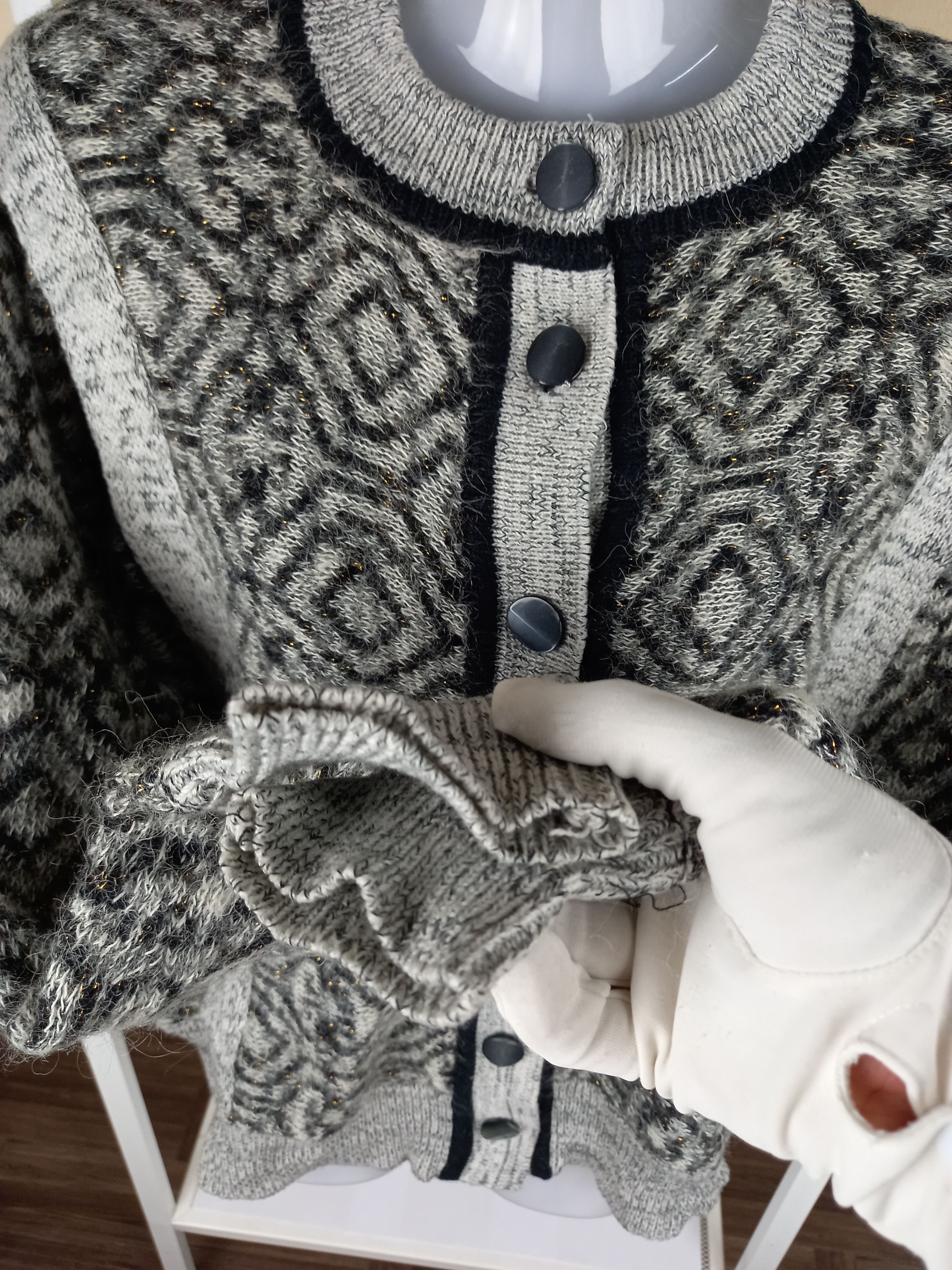 Aran Isles Knitwear × Designer × Other FULL DESIGN BUTTON UP KNIT Size US M / EU 48-50 / 2 - 11 Thumbnail