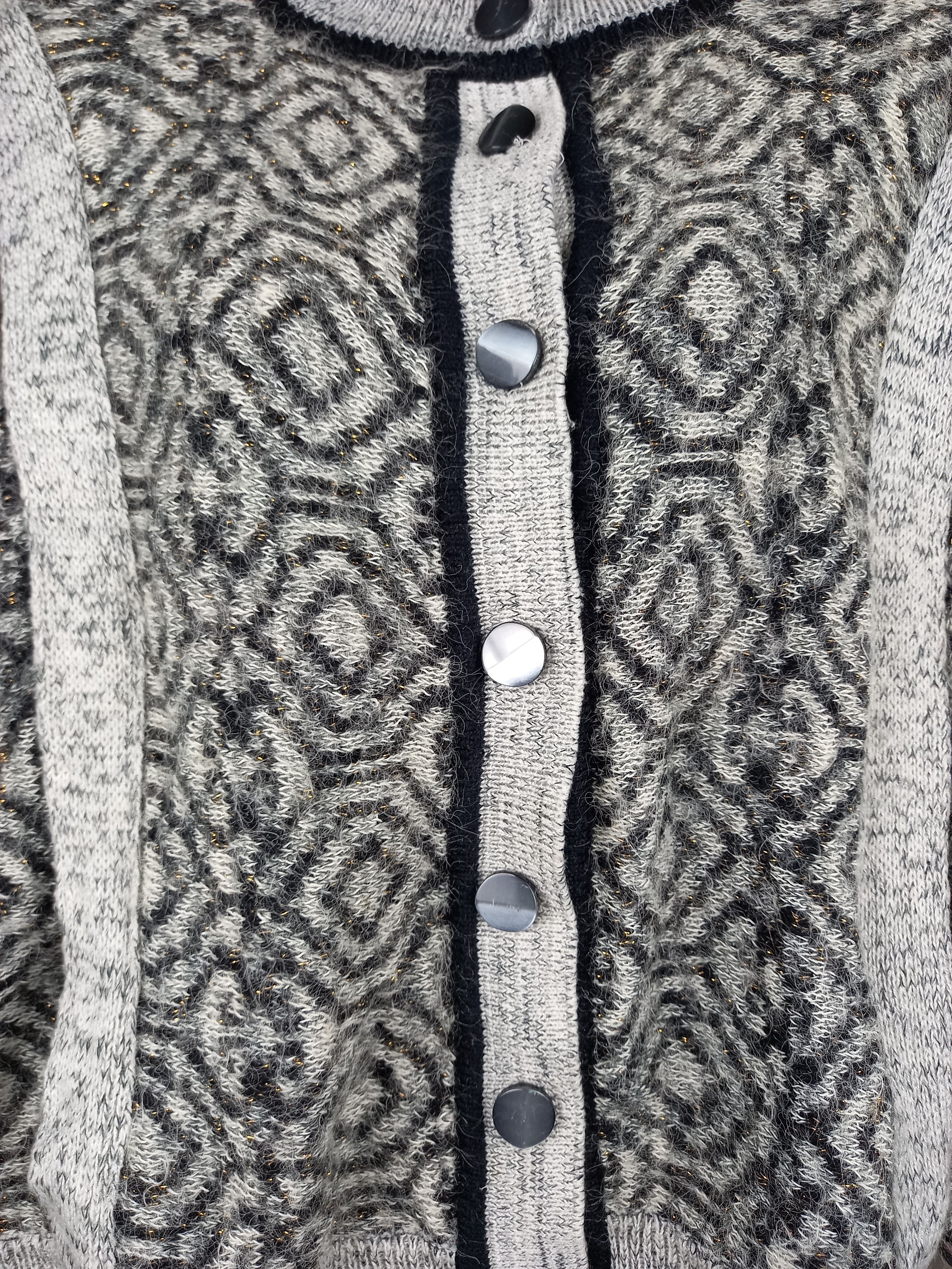 Aran Isles Knitwear × Designer × Other FULL DESIGN BUTTON UP KNIT Size US M / EU 48-50 / 2 - 8 Thumbnail