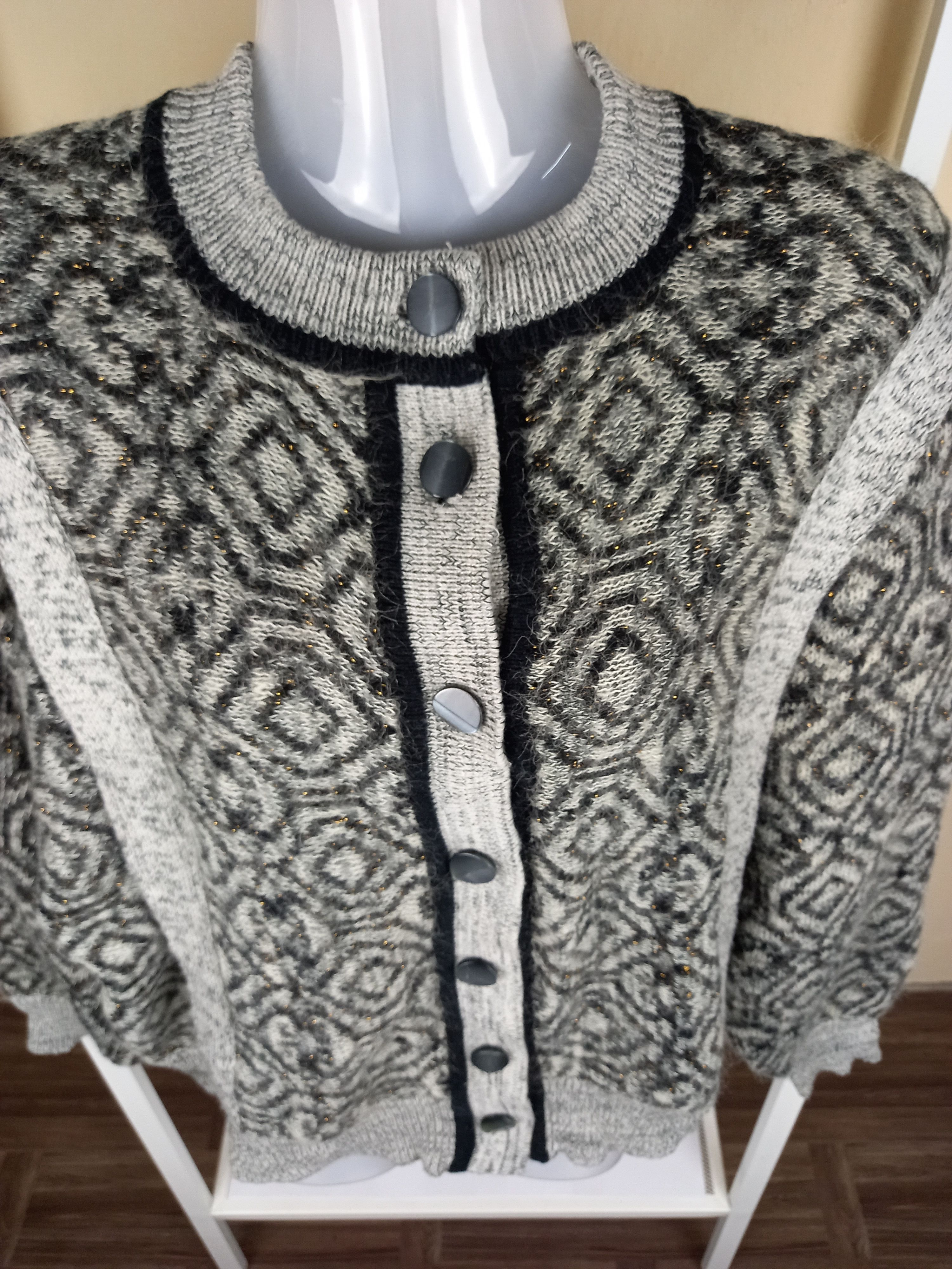 Aran Isles Knitwear × Designer × Other FULL DESIGN BUTTON UP KNIT Size US M / EU 48-50 / 2 - 5 Thumbnail