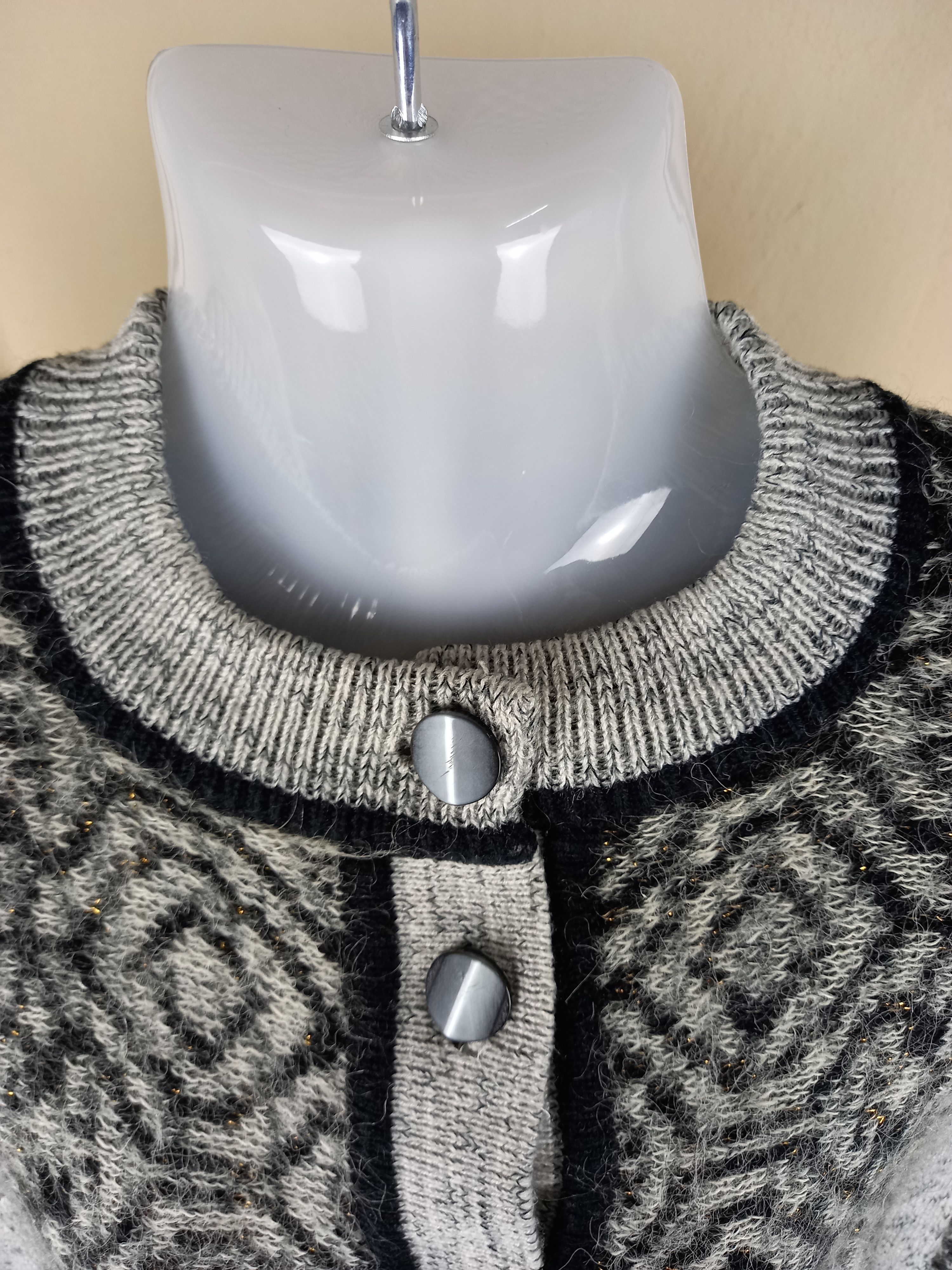 Aran Isles Knitwear × Designer × Other FULL DESIGN BUTTON UP KNIT Size US M / EU 48-50 / 2 - 10 Thumbnail