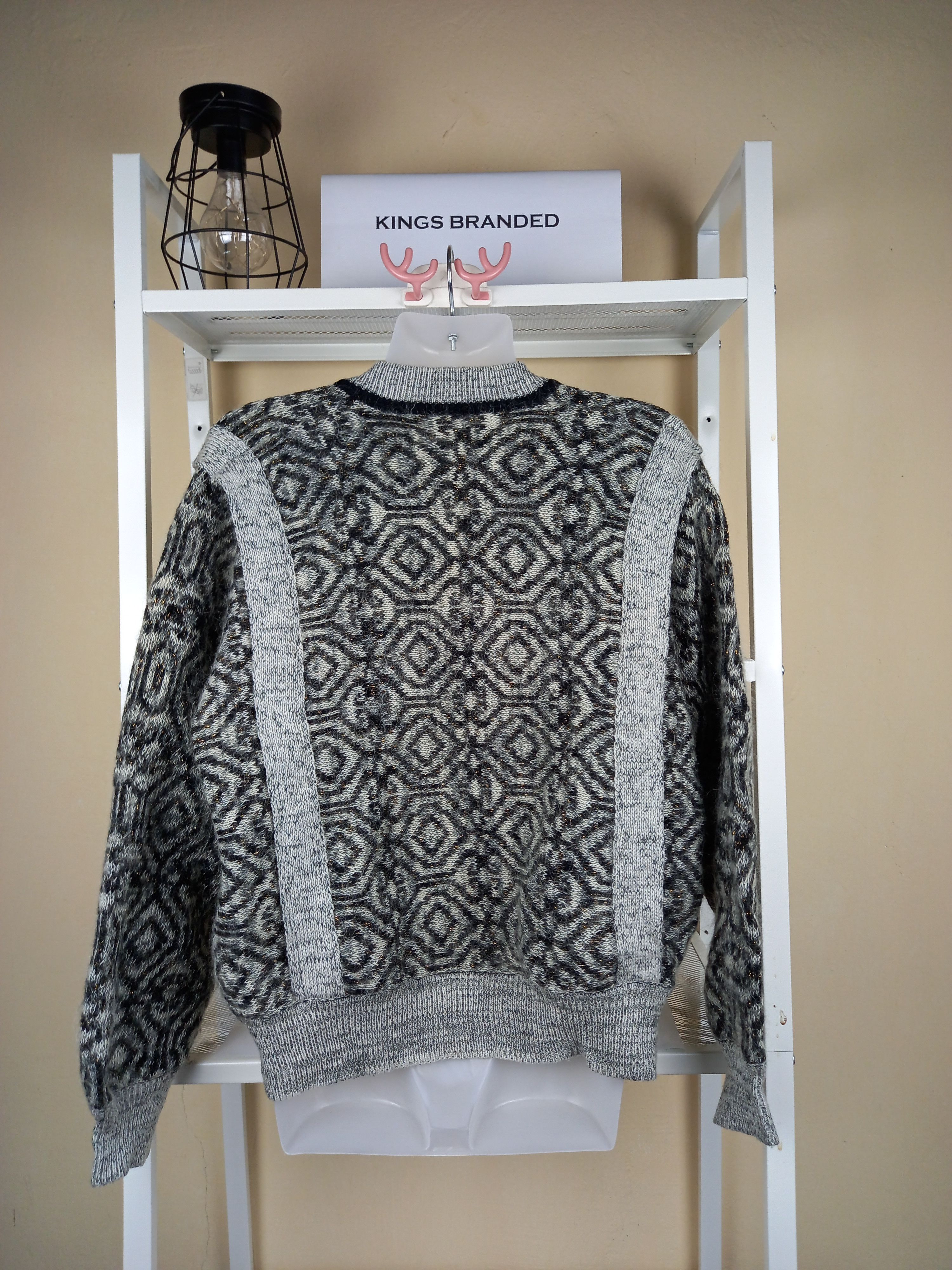 Aran Isles Knitwear × Designer × Other FULL DESIGN BUTTON UP KNIT Size US M / EU 48-50 / 2 - 12 Thumbnail