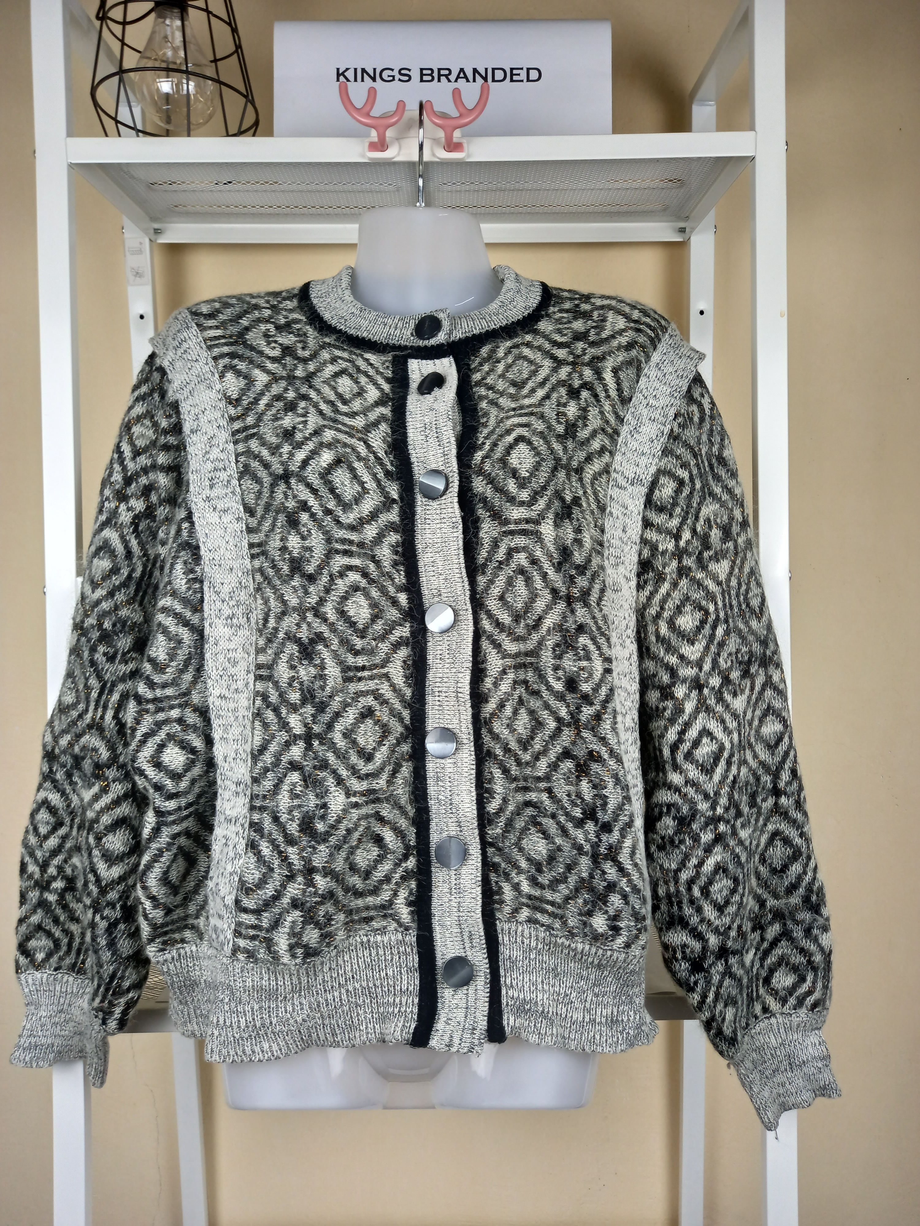 Aran Isles Knitwear × Designer × Other FULL DESIGN BUTTON UP KNIT Size US M / EU 48-50 / 2 - 1 Thumbnail