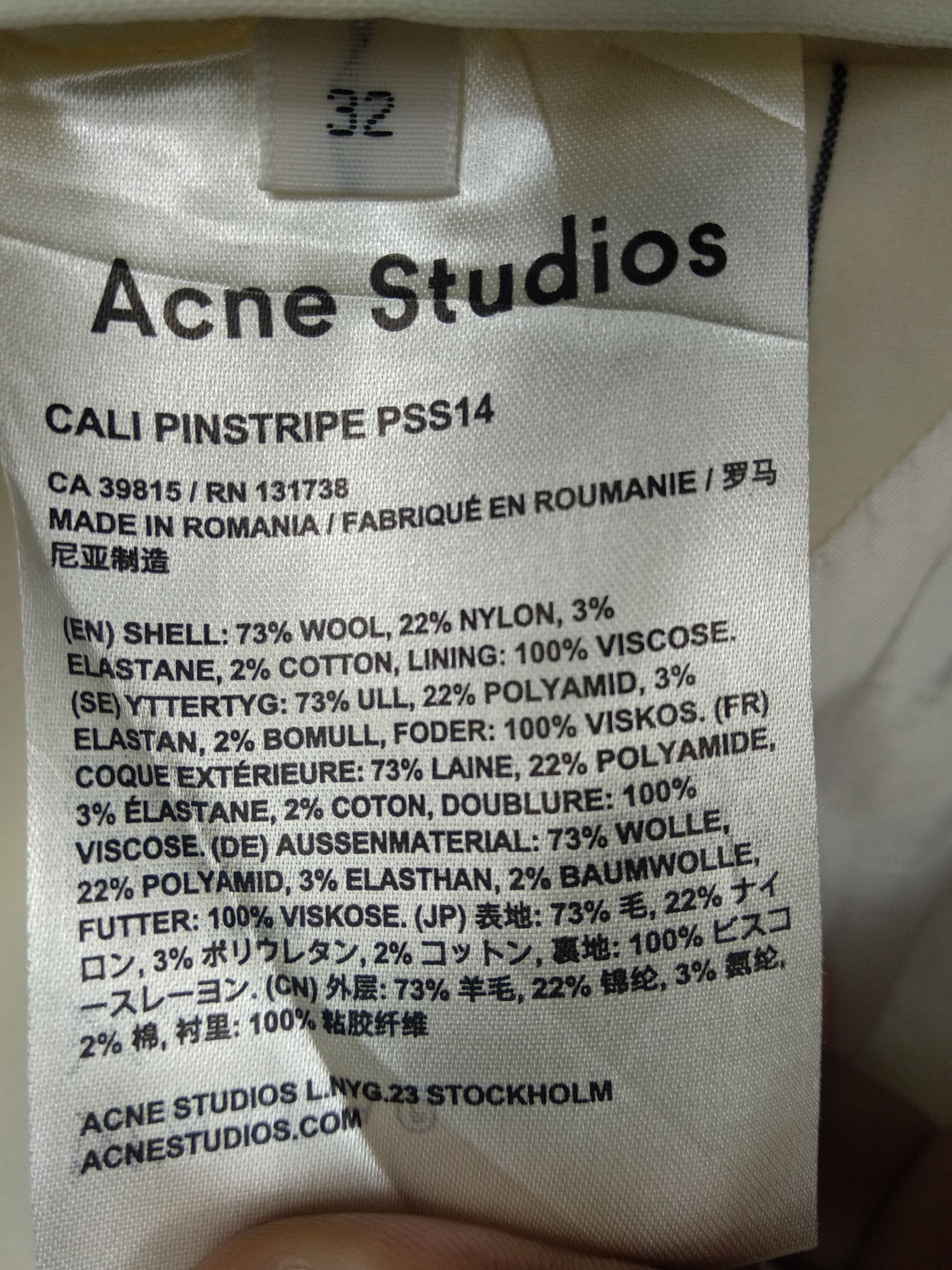 Acne Studios Acne Studios White wool Blazer Size XS / US 0-2 / IT 36-38 - 4 Thumbnail