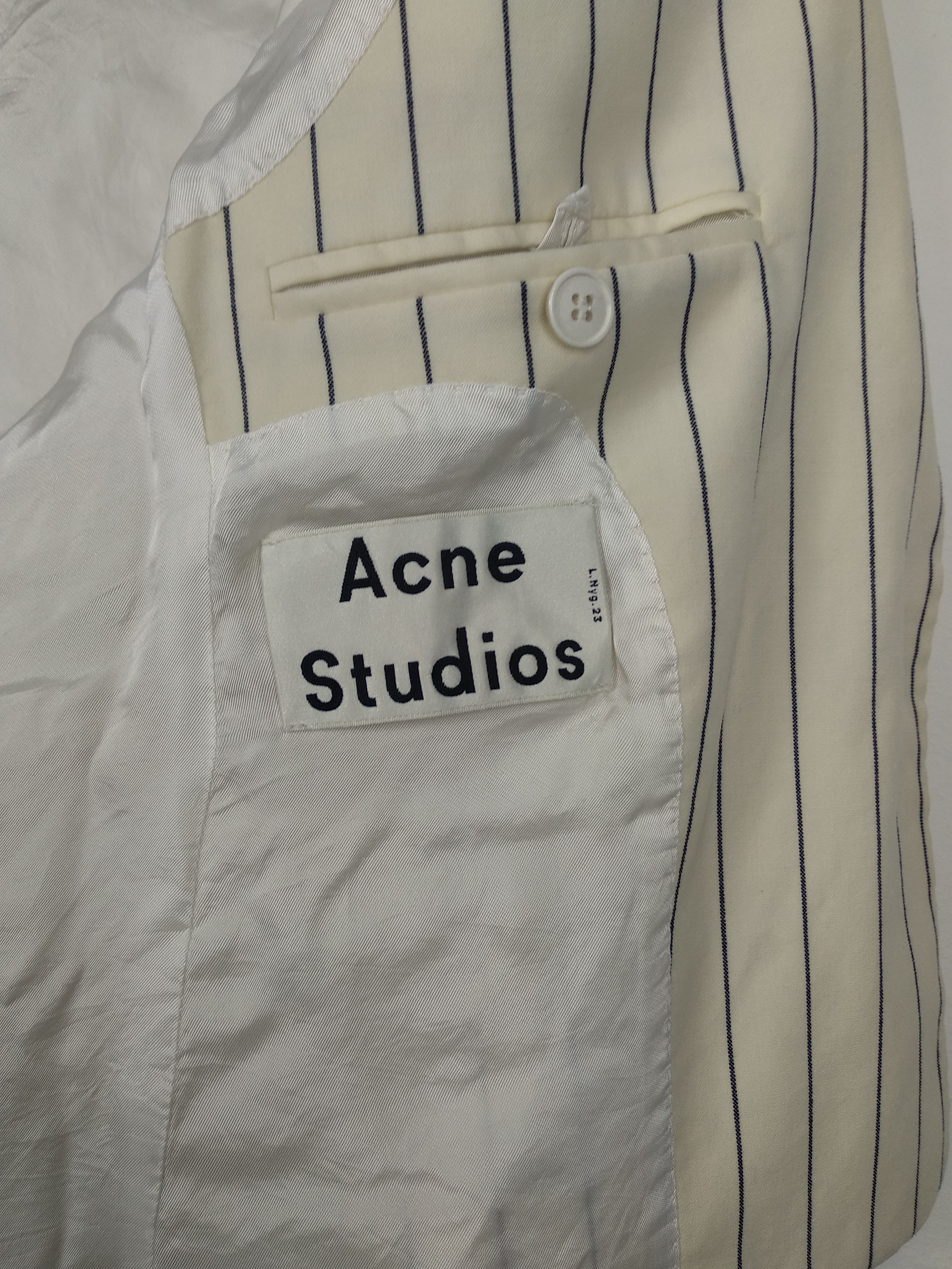 Acne Studios Acne Studios White wool Blazer Size XS / US 0-2 / IT 36-38 - 6 Thumbnail