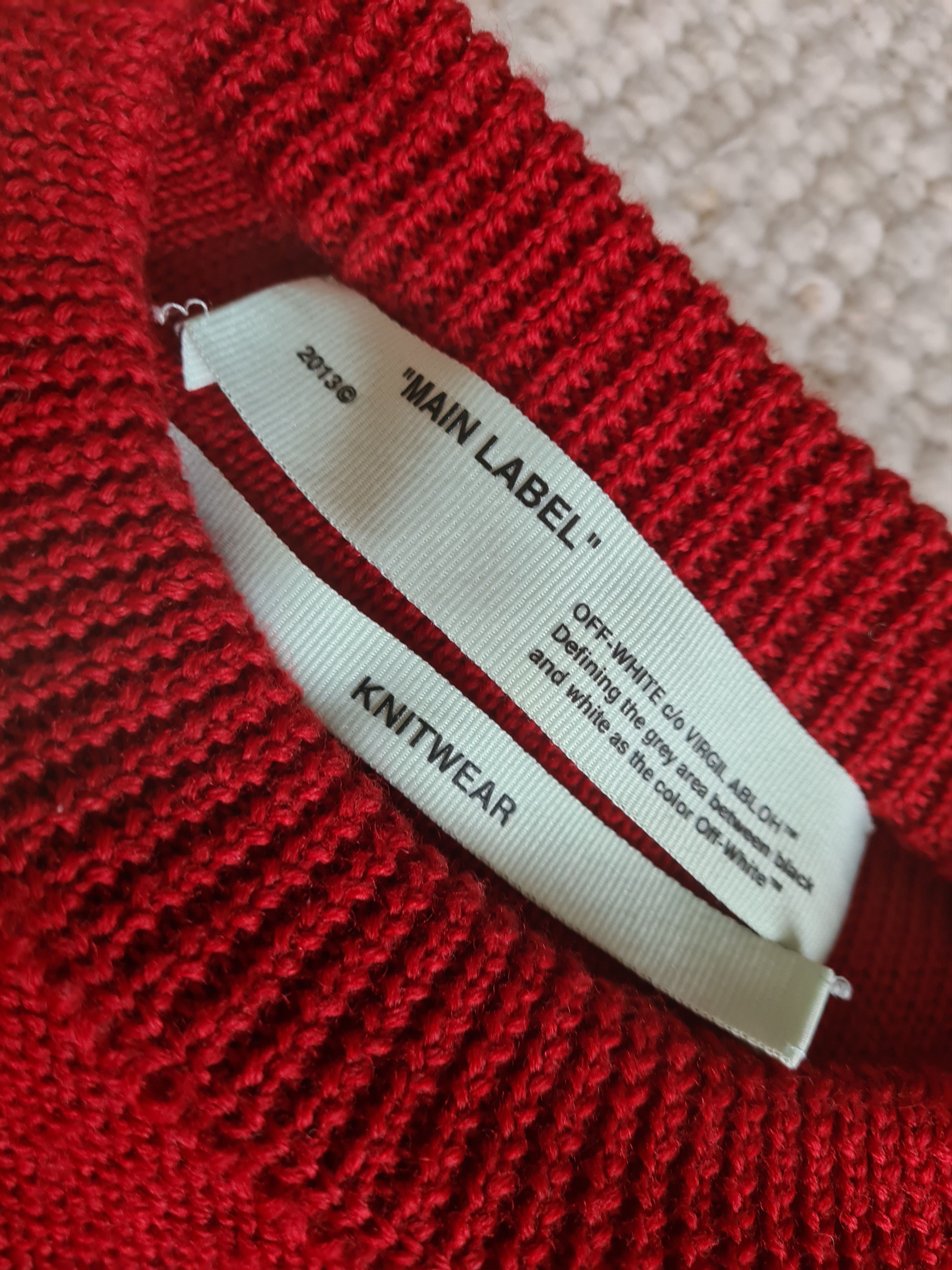 Off-White Off-White Logo Knit Sweater Size US M / EU 48-50 / 2 - 3 Thumbnail