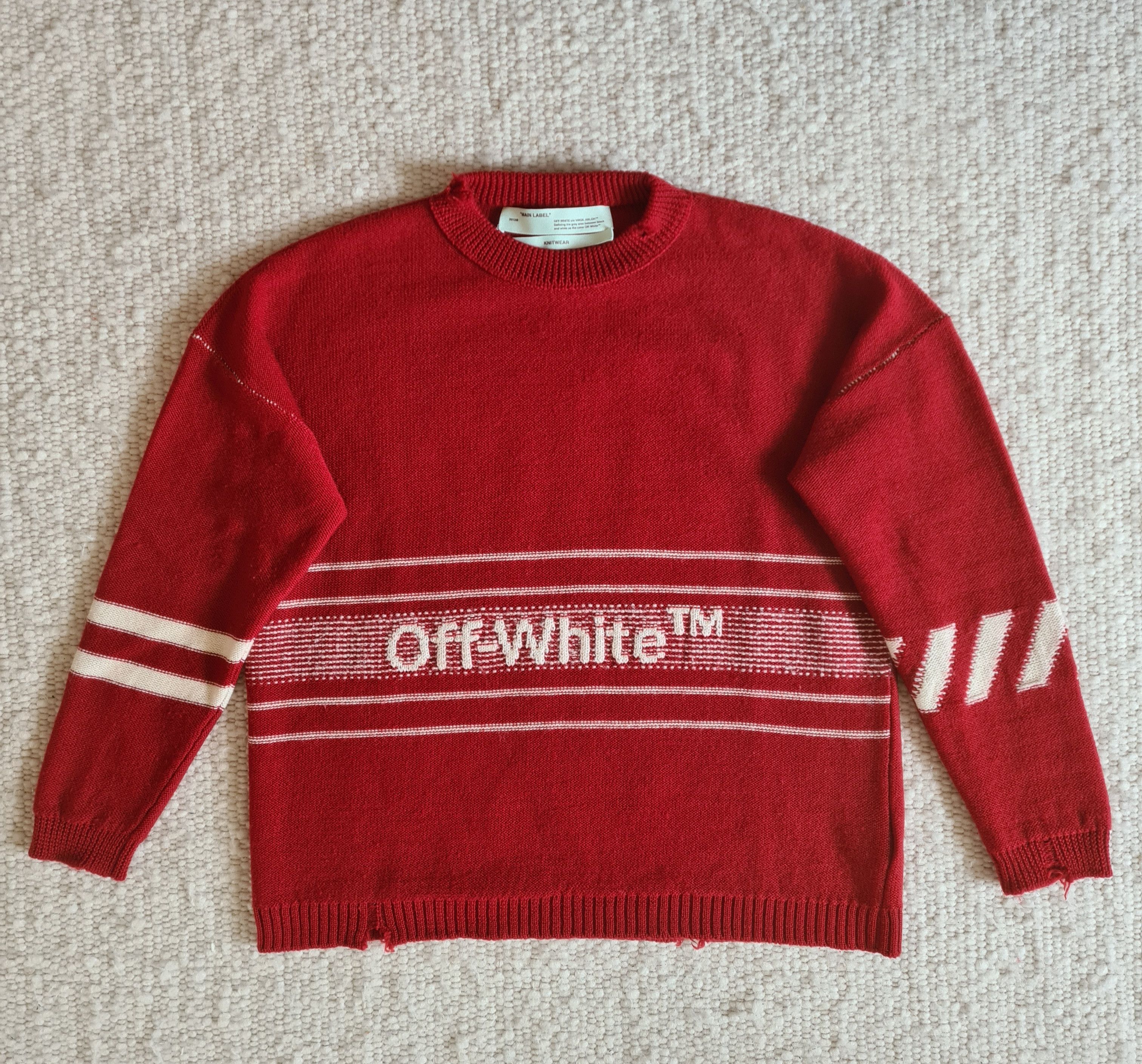 Off-White Off-White Logo Knit Sweater Size US M / EU 48-50 / 2 - 1 Thumbnail