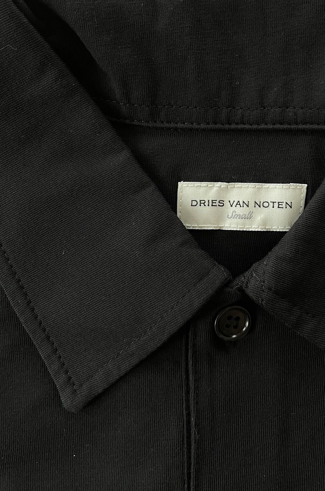 Dries Van Noten Dries Van Noten black cotton jersey polo Size US S / EU 44-46 / 1 - 5 Thumbnail