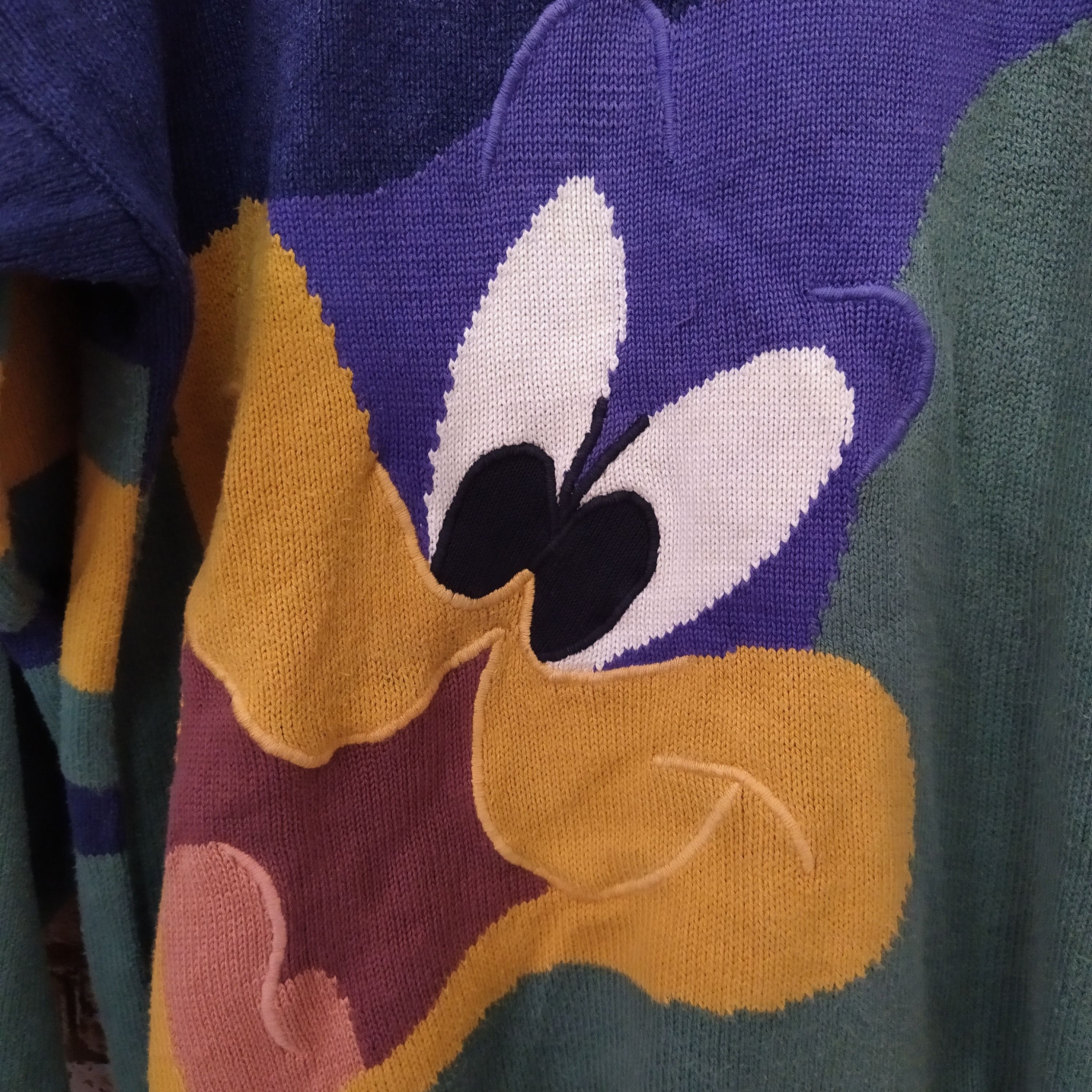 Jean Charles De Castelbajac × Warner Bros 1993 ROAD RUNNER x JC DE CASTELBAJAC KNITWEAR (D142) Size US L / EU 52-54 / 3 - 2 Thumbnail