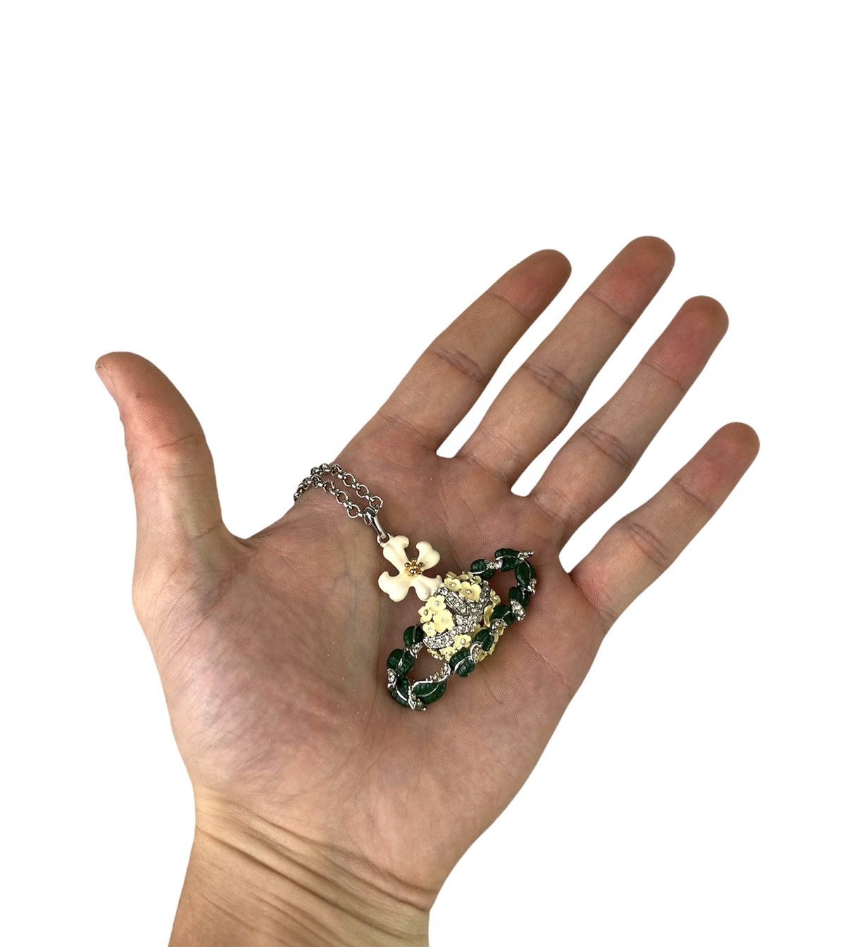 Vivienne Westwood Crystal Flower Orb Necklace | Grailed