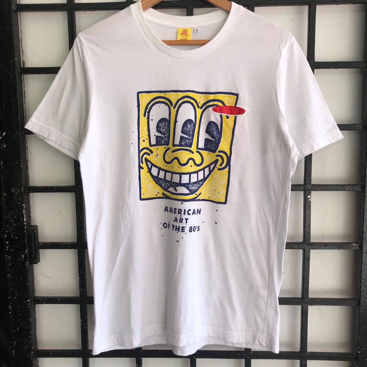 Japanese Brand × Keith Haring × Vintage 🔥 Vintage KEITH HARING Single Pocket Art Design T-shirt Size US M / EU 48-50 / 2 - 1 Thumbnail